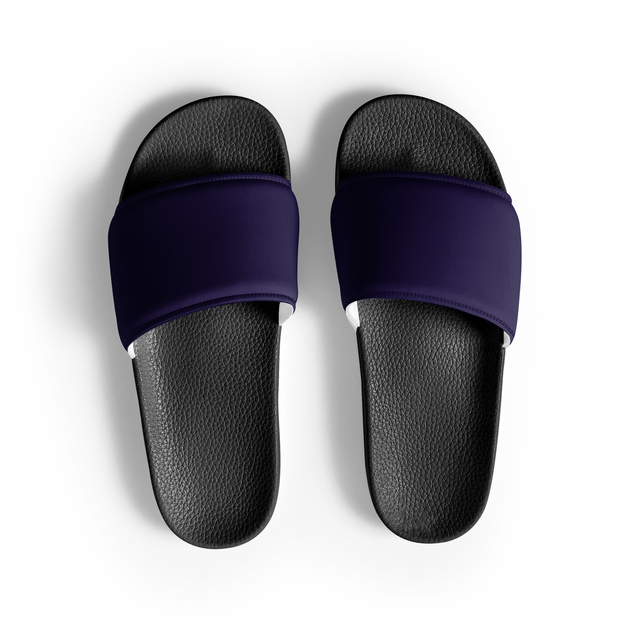 Black Rock Color Men's Slides by Visual Verse - Image 1