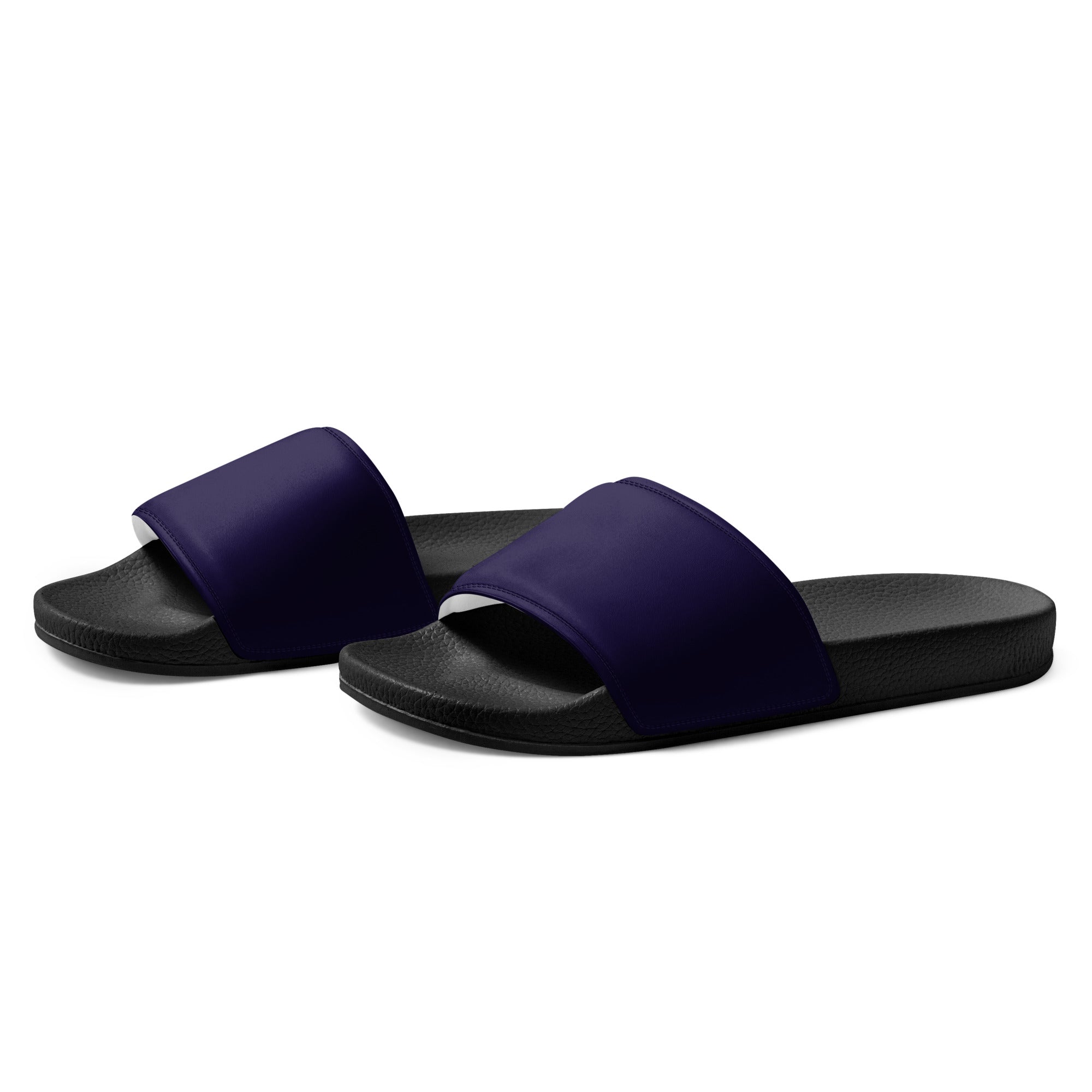 Black Rock Color Men's Slides by Visual Verse - Image 3