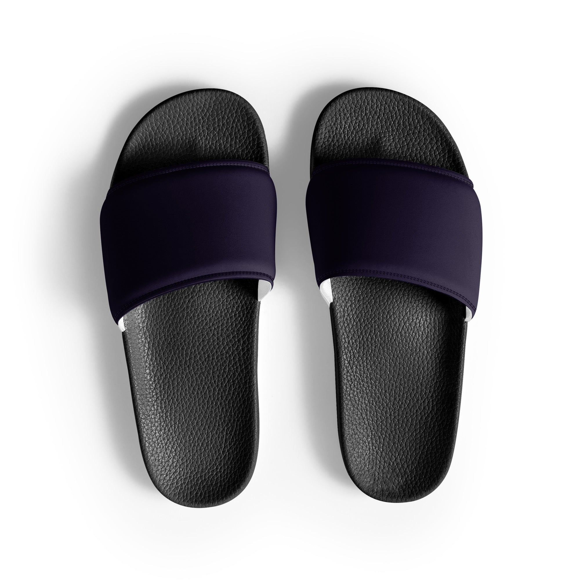 Black Russian Color Men's Slides by Visual Verse - Image 1