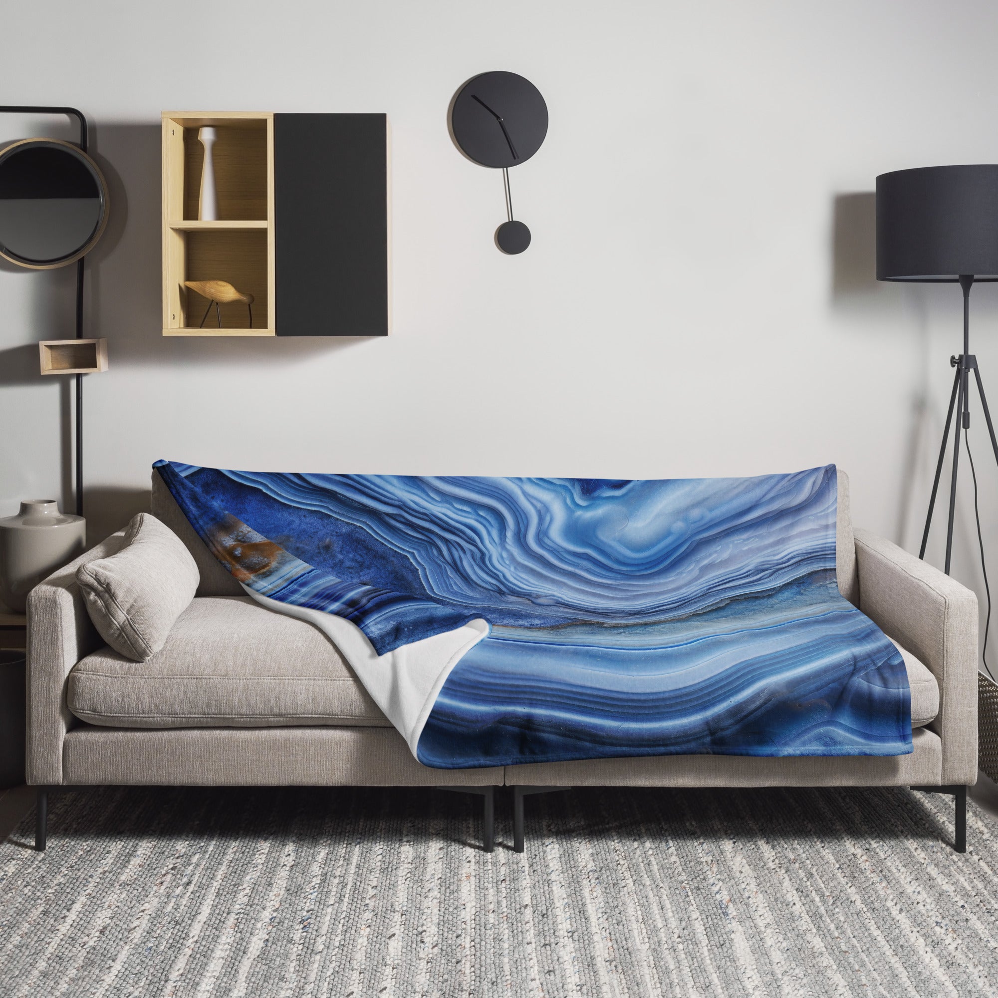 Blue Agate Blanket by Visual Verse - Image 1