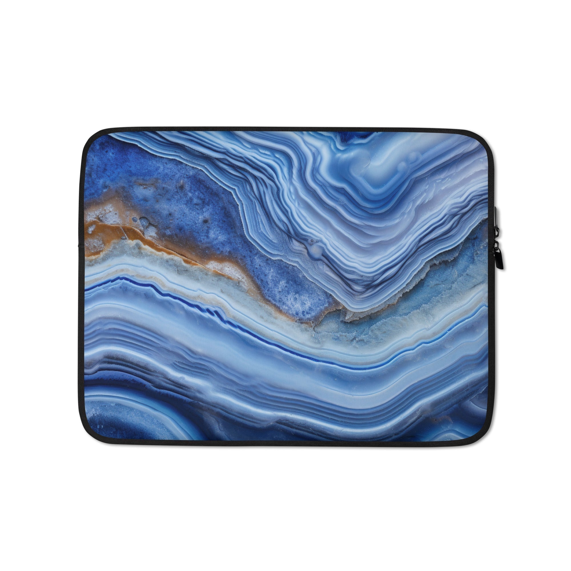 Blue Agate Laptop Sleeve by Visual Verse - Image 2