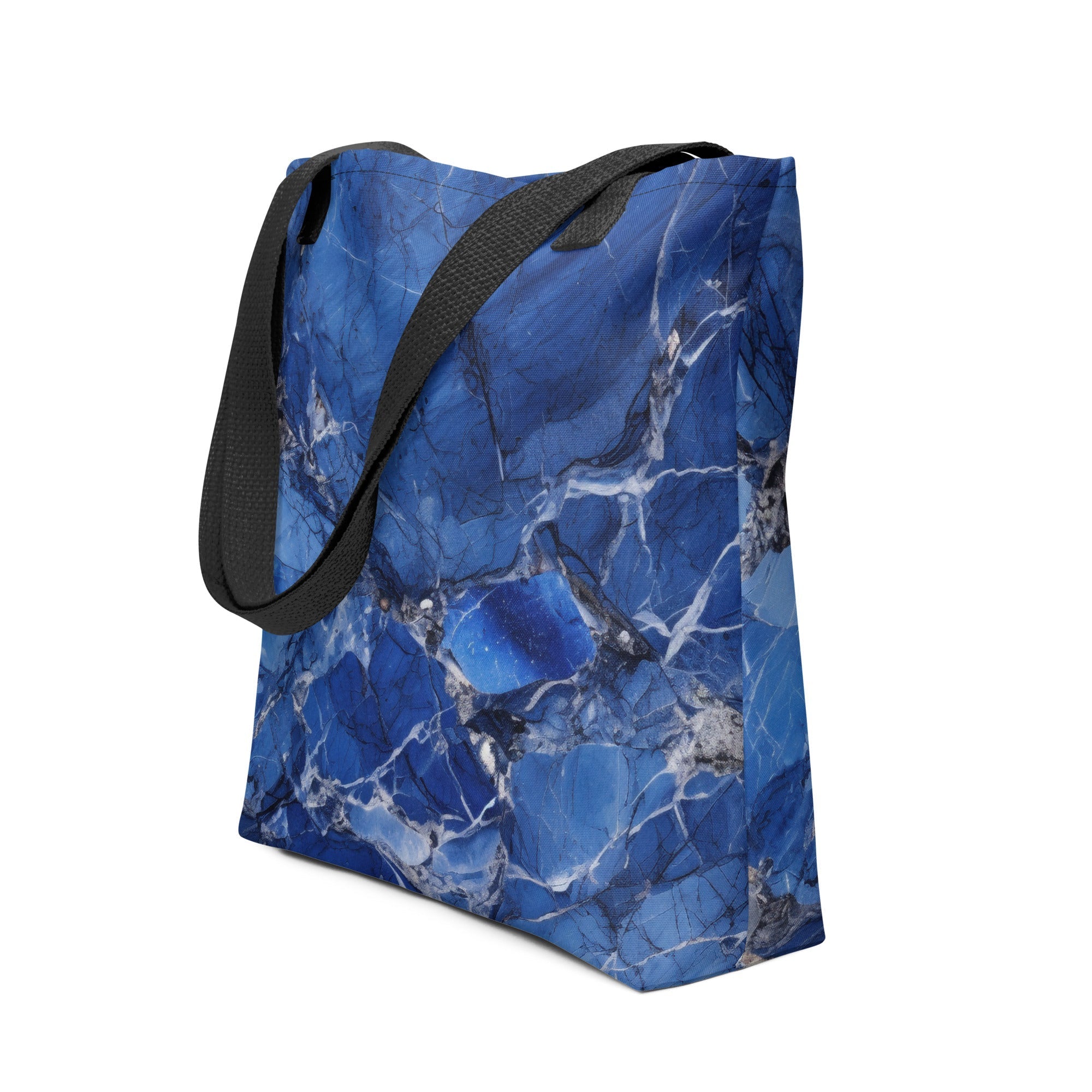 Blue Bahia Granite Tote Bag by Visual Verse - Image 1