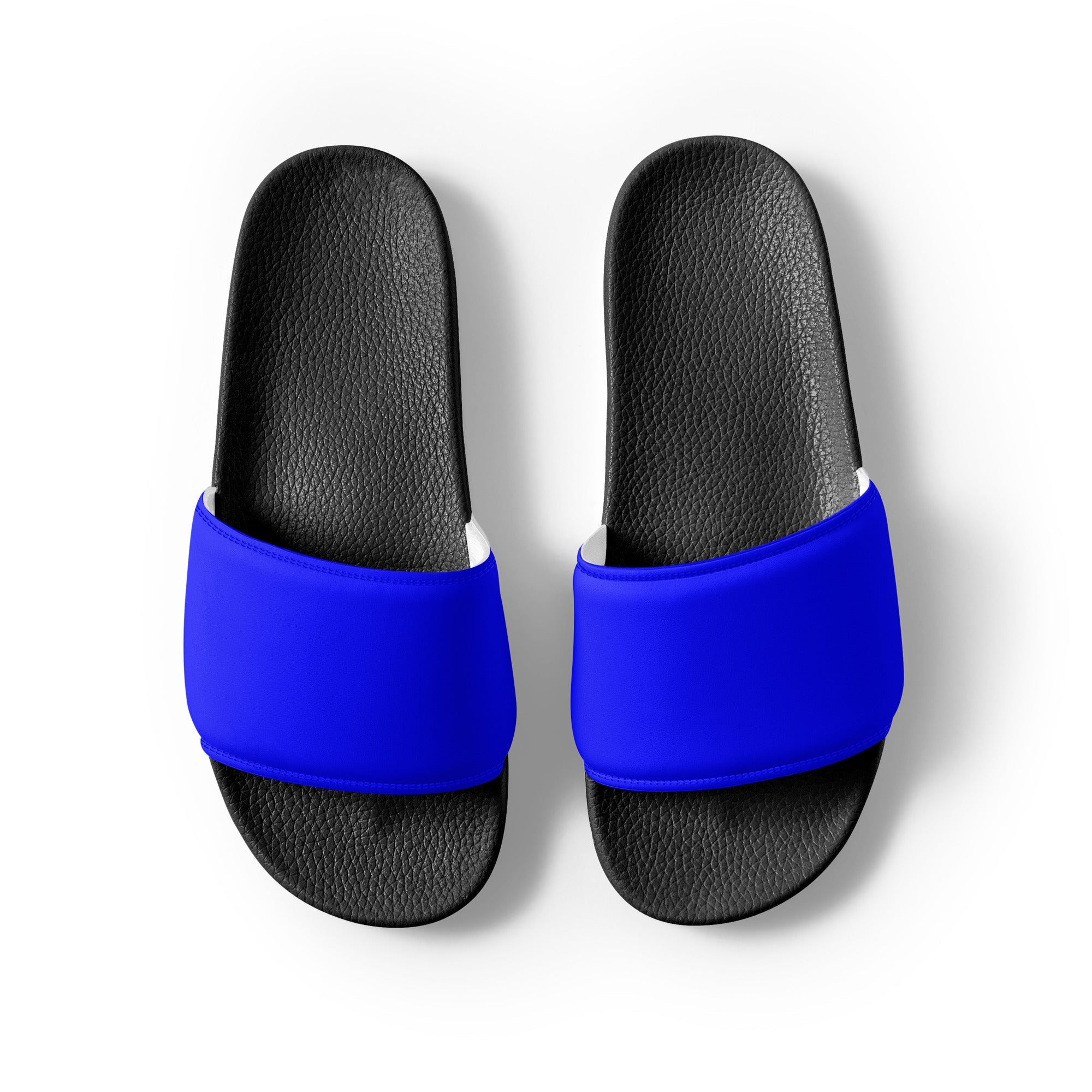 Blue Color Men's Slides by Visual Verse - Image 2