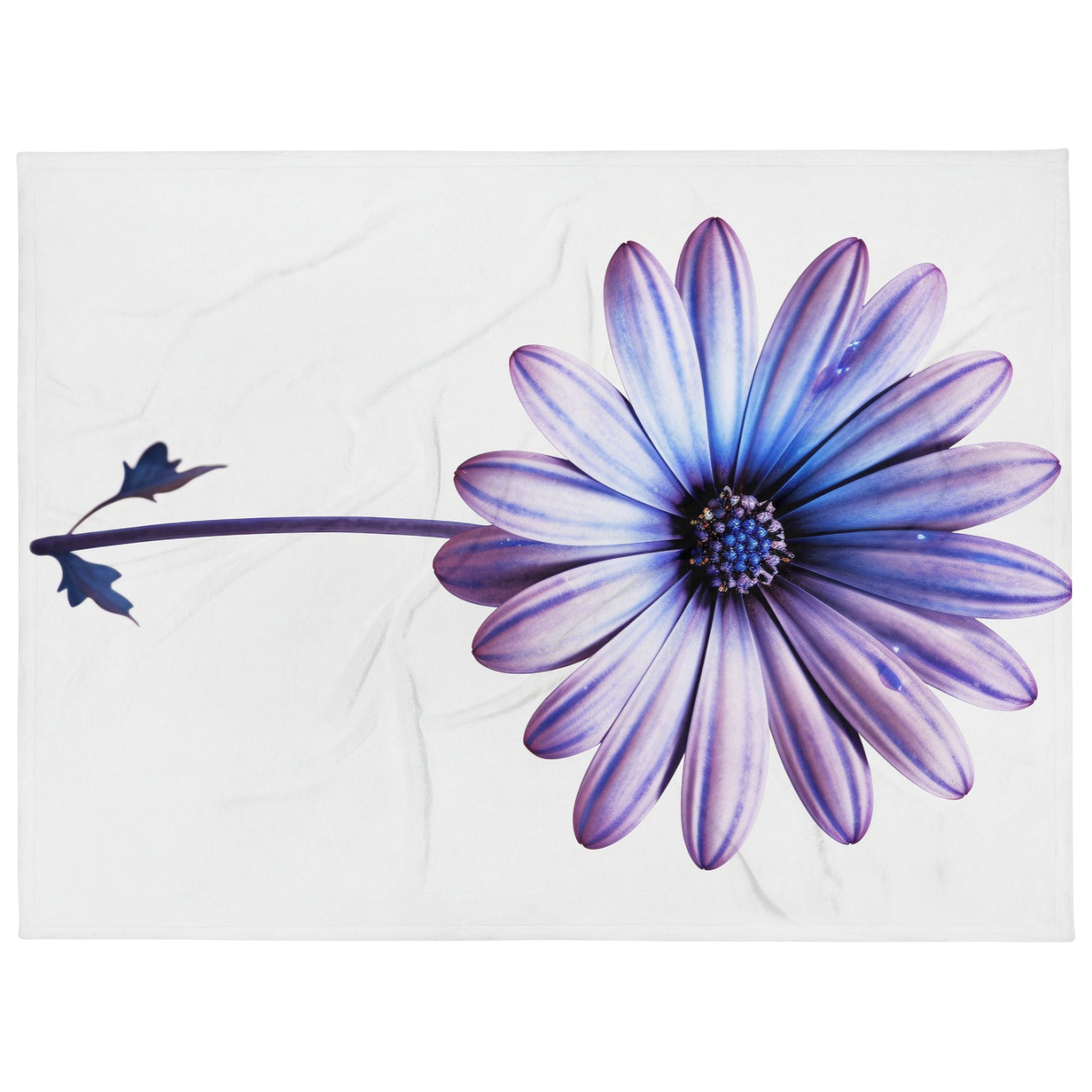 Blue-Eyed African Daisy Flower Blanket by Visual Verse - Image 1