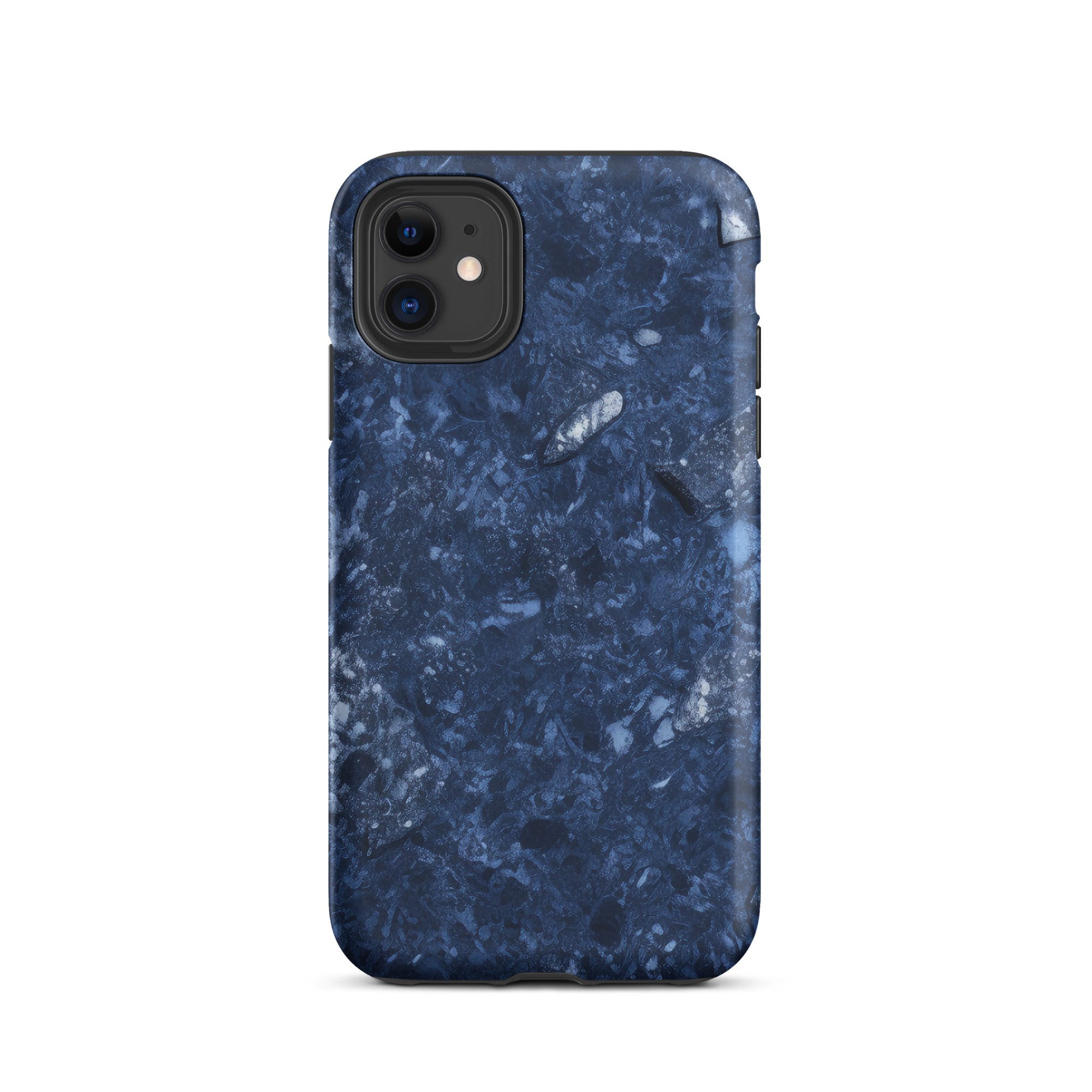 Blue Pearl Granite iPhone Case by Visual Verse - Image 2