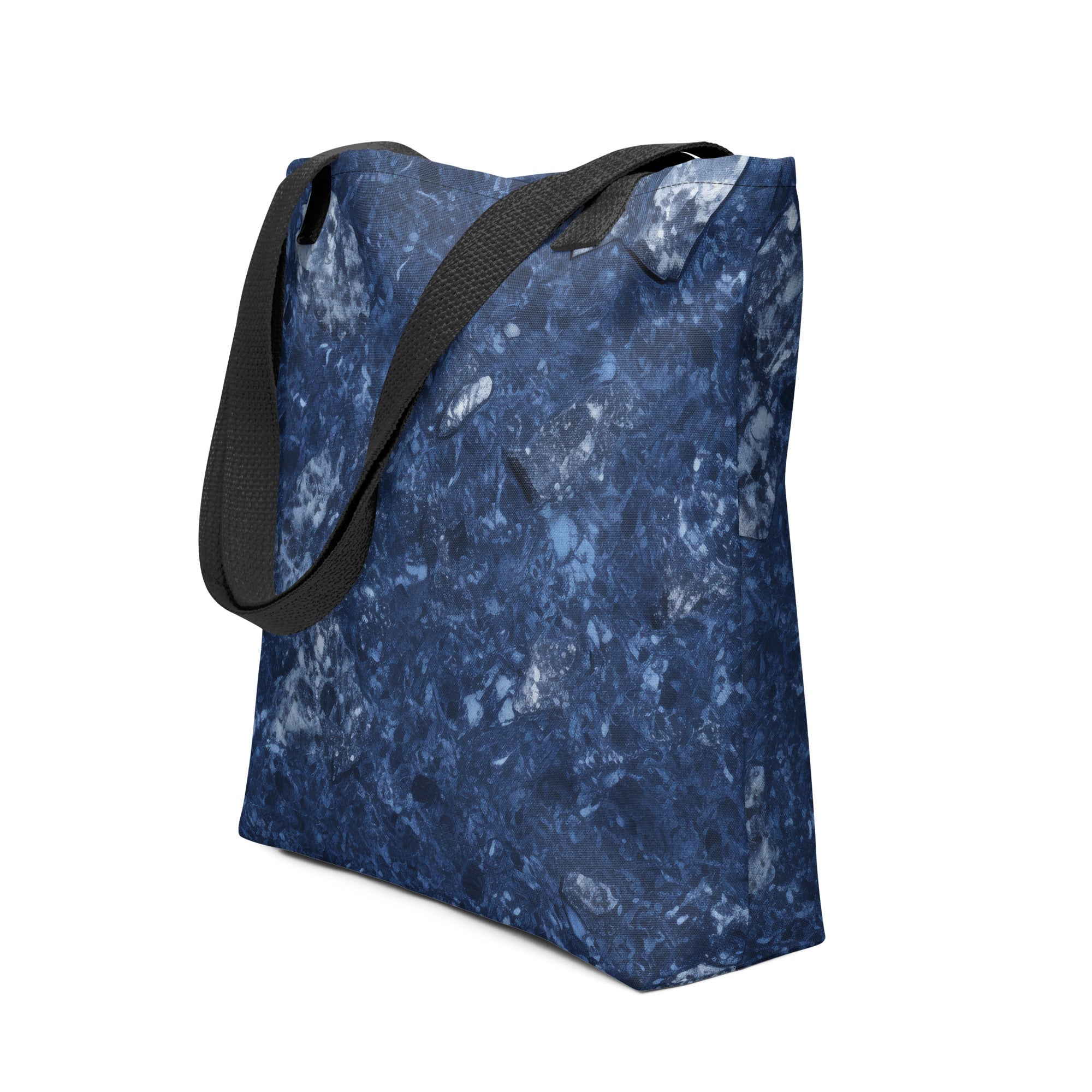 Blue Pearl Granite Tote Bag by Visual Verse - Image 1