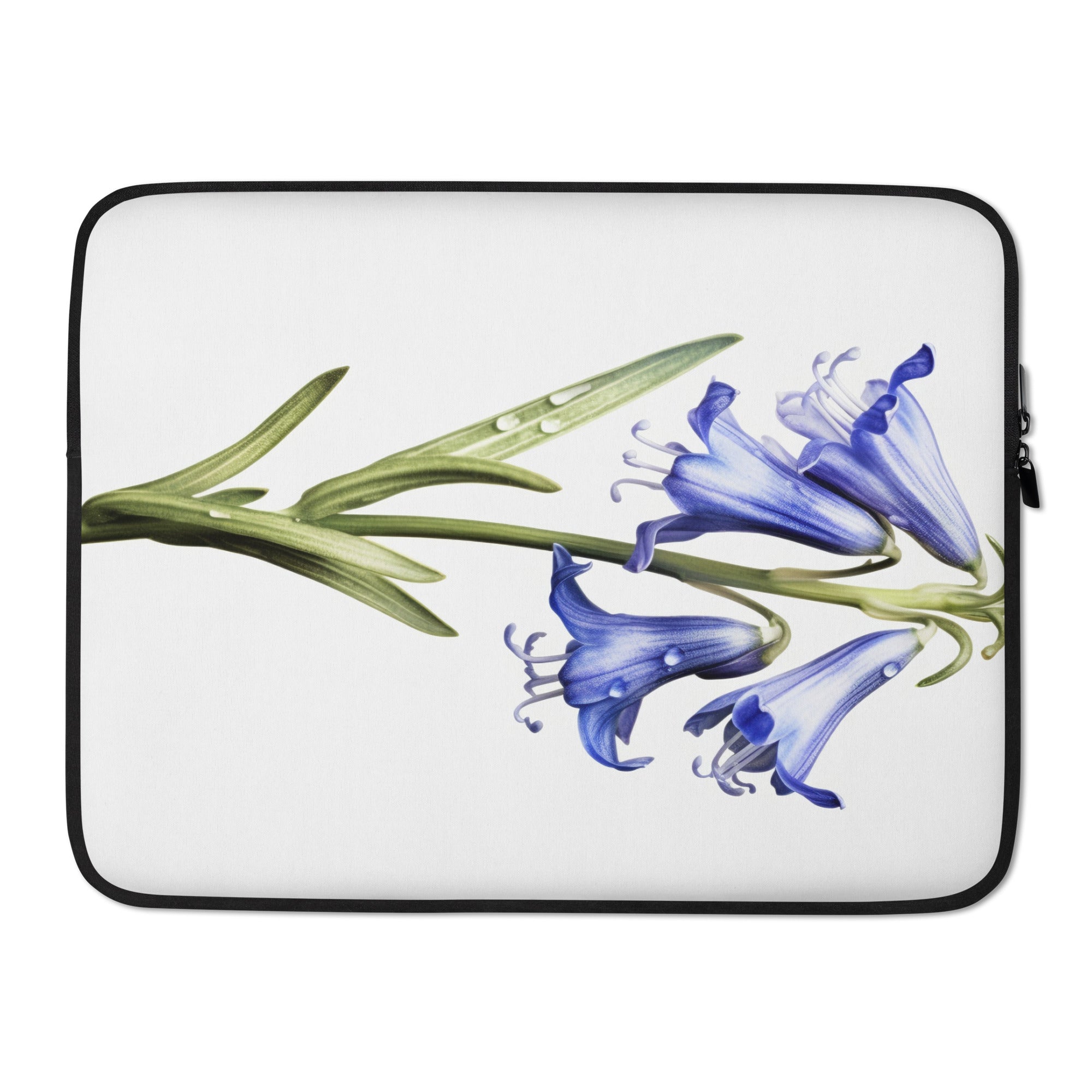 Bluebell Flower Laptop Sleeve by Visual Verse - Image 1