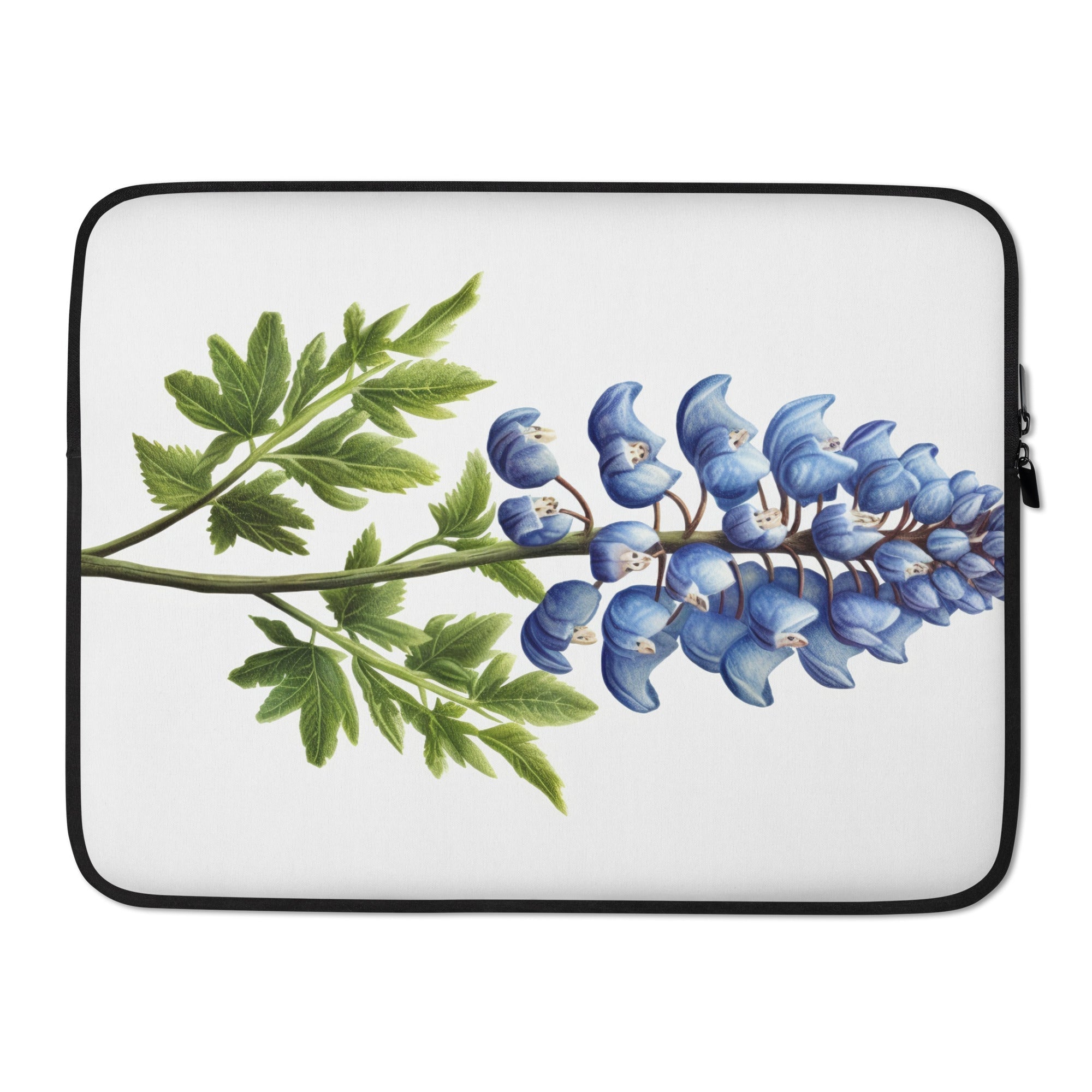 Bluebonnet Flower Laptop Sleeve by Visual Verse - Image 1