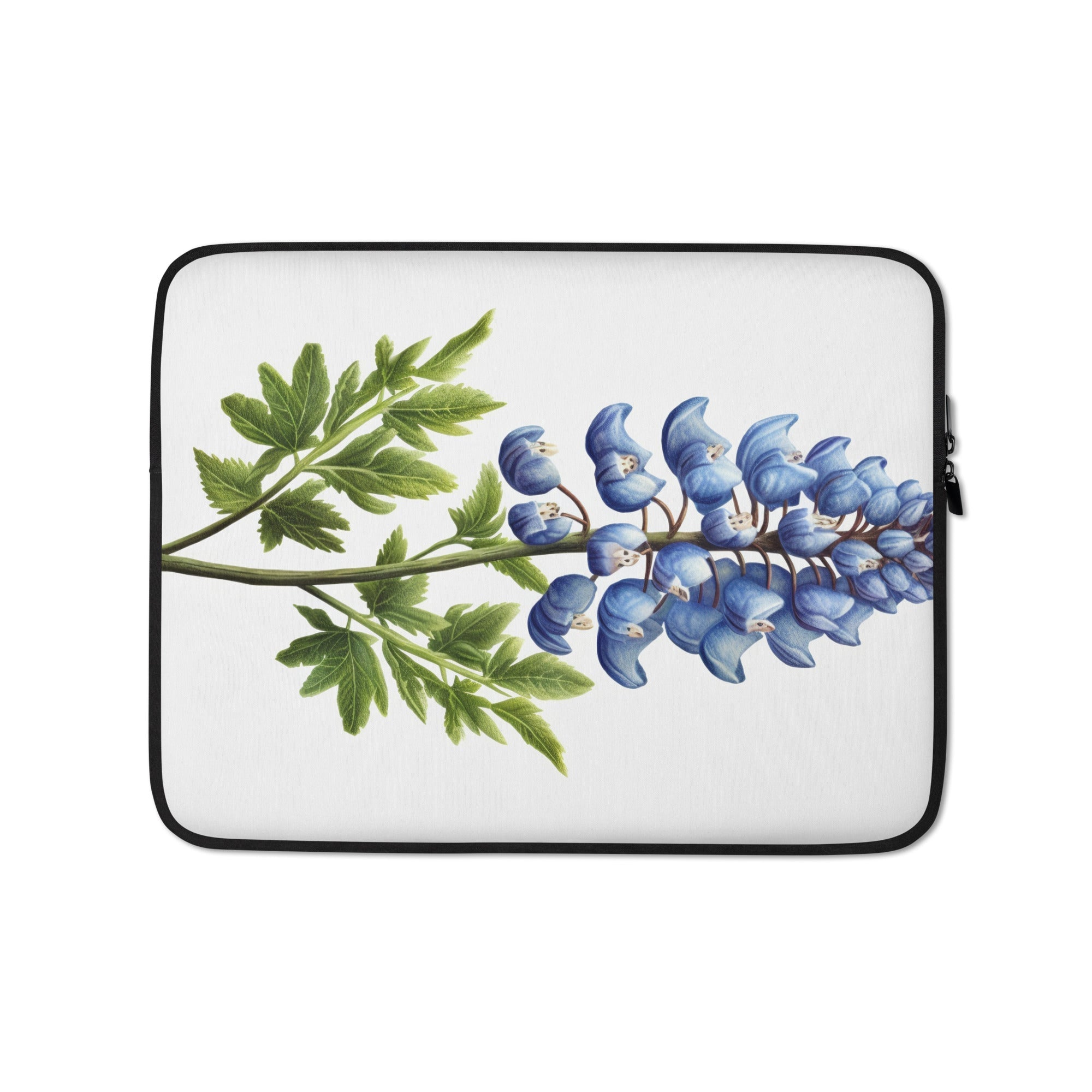 Bluebonnet Flower Laptop Sleeve by Visual Verse - Image 2