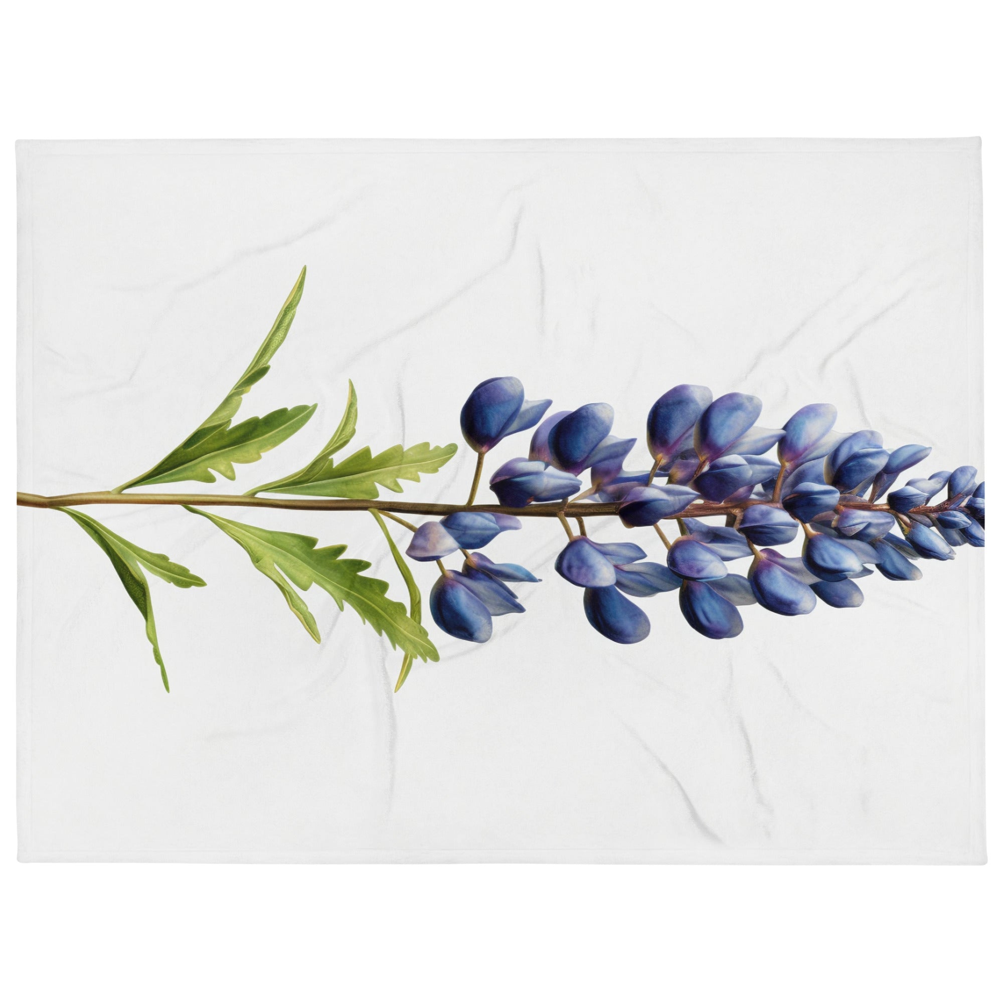 Bluebonnet Lupine Flower Blanket by Visual Verse - Image 1