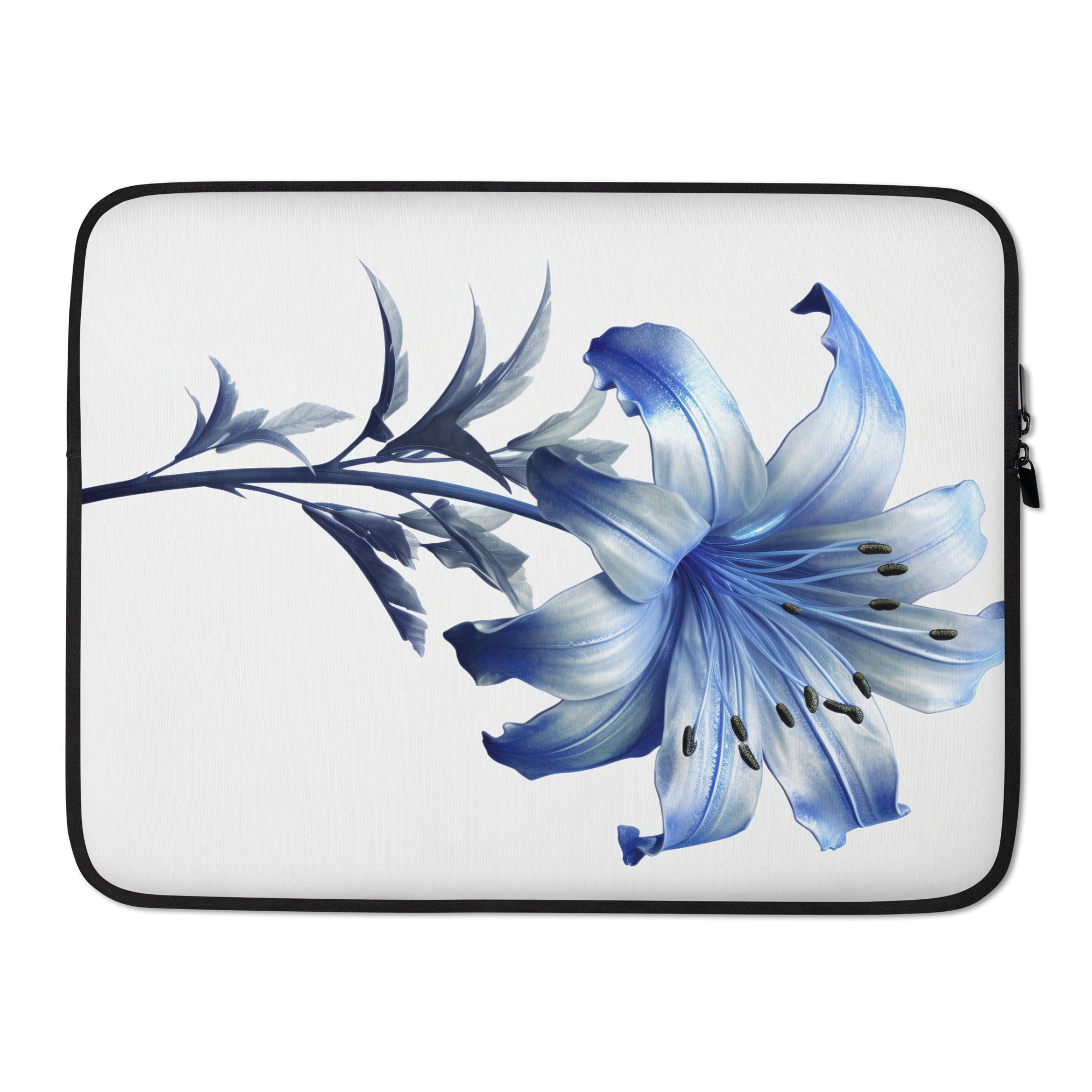 Bluestar Flower Laptop Sleeve by Visual Verse - Image 1