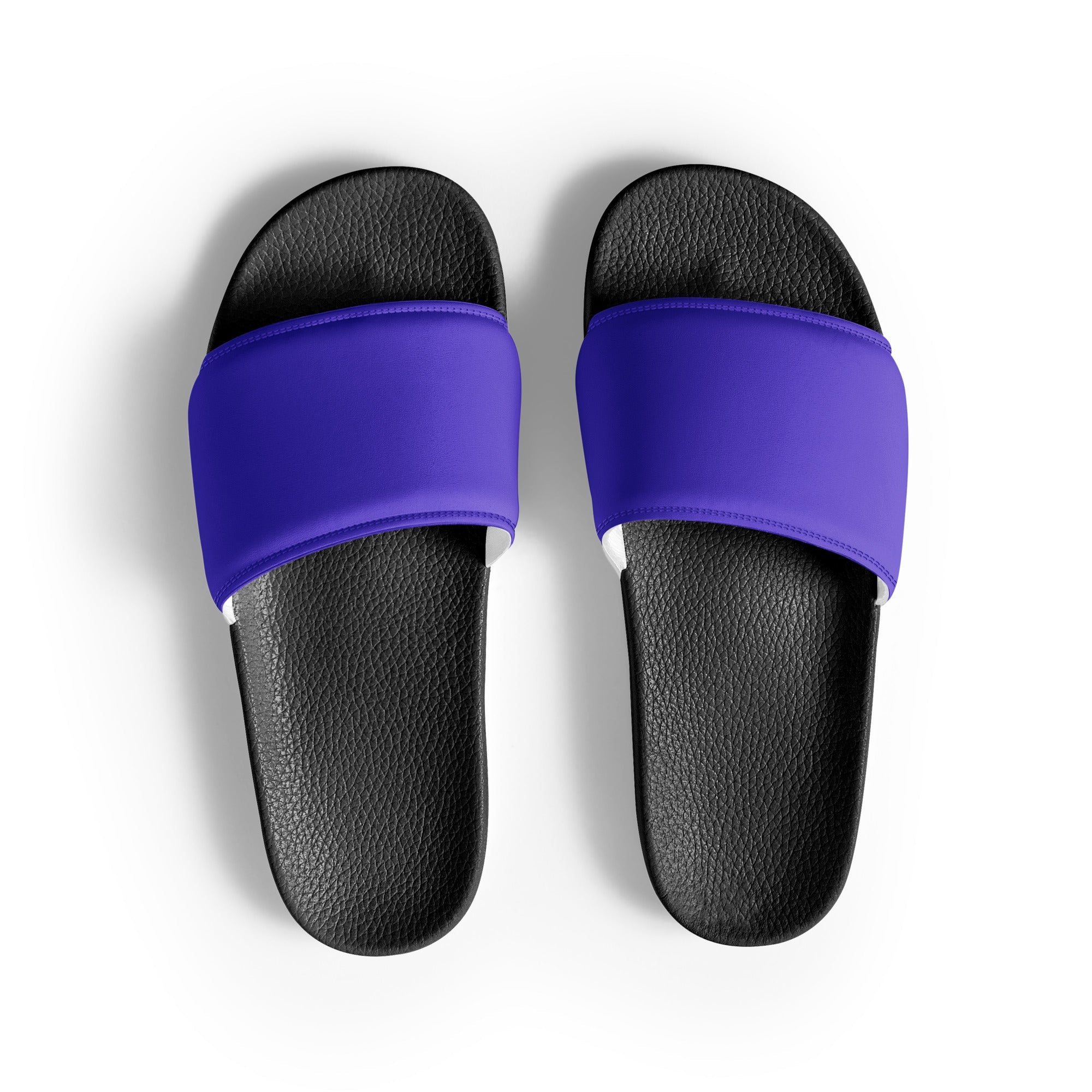 Blurple Color Men's Slides by Visual Verse - Image 1