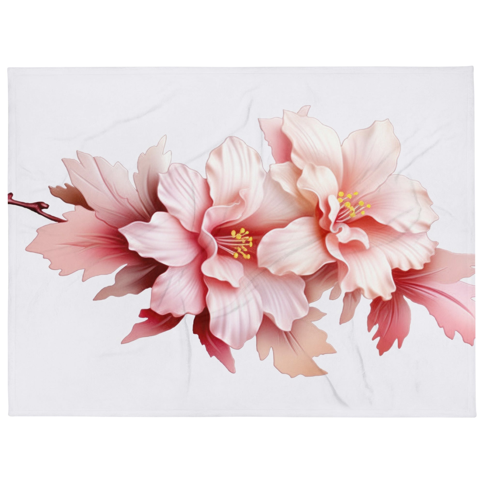 Blushing Bride Flower Blanket by Visual Verse - Image 1