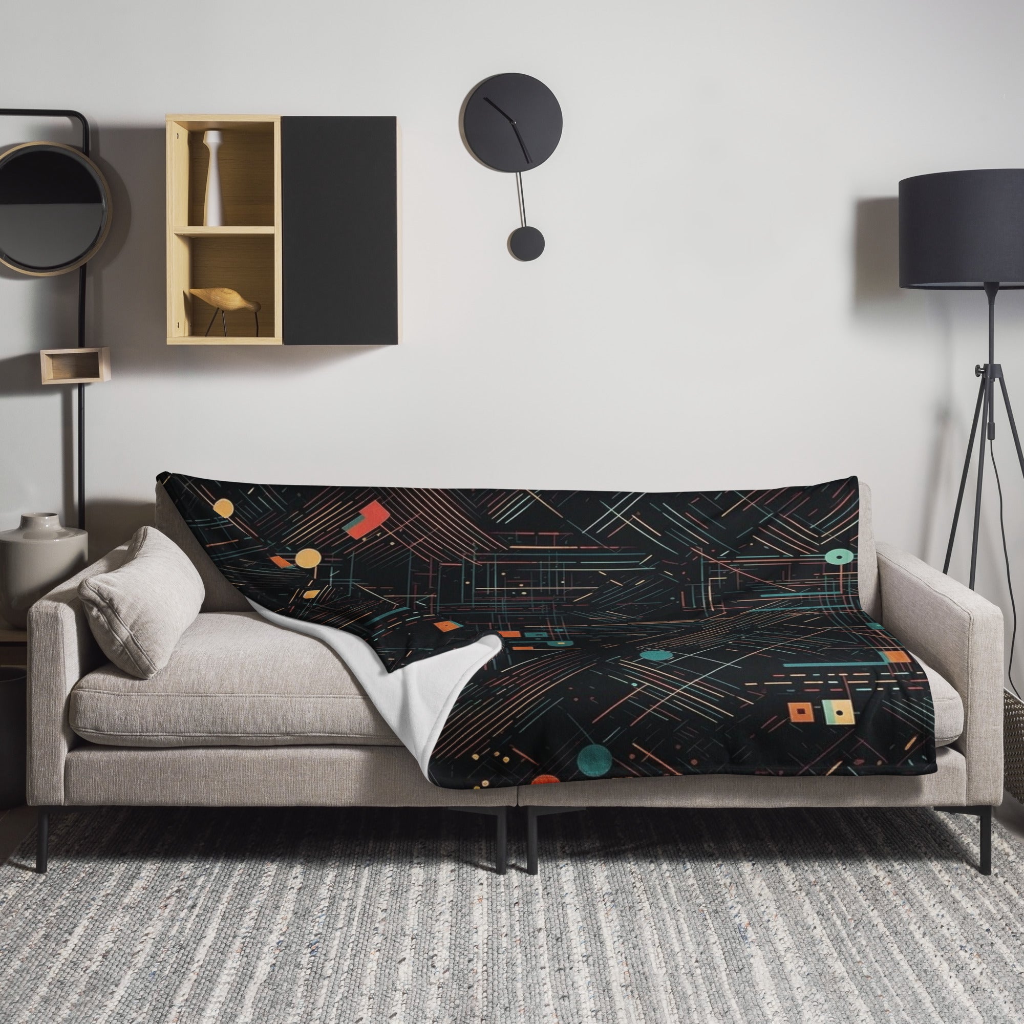 Bold Dark Matter Blanket by Visual Verse - Image 1