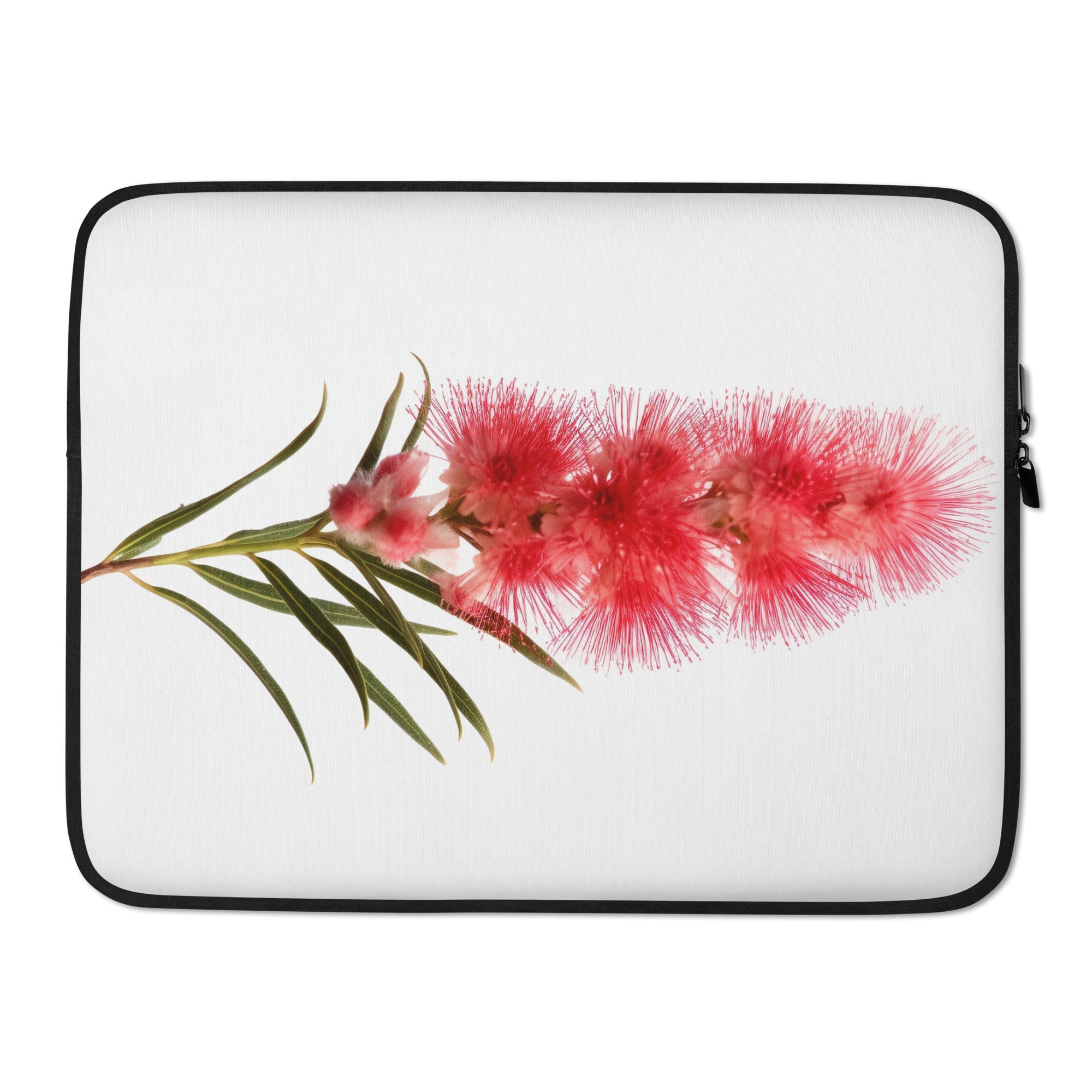 Bottlebrush Flower Laptop Sleeve by Visual Verse - Image 1