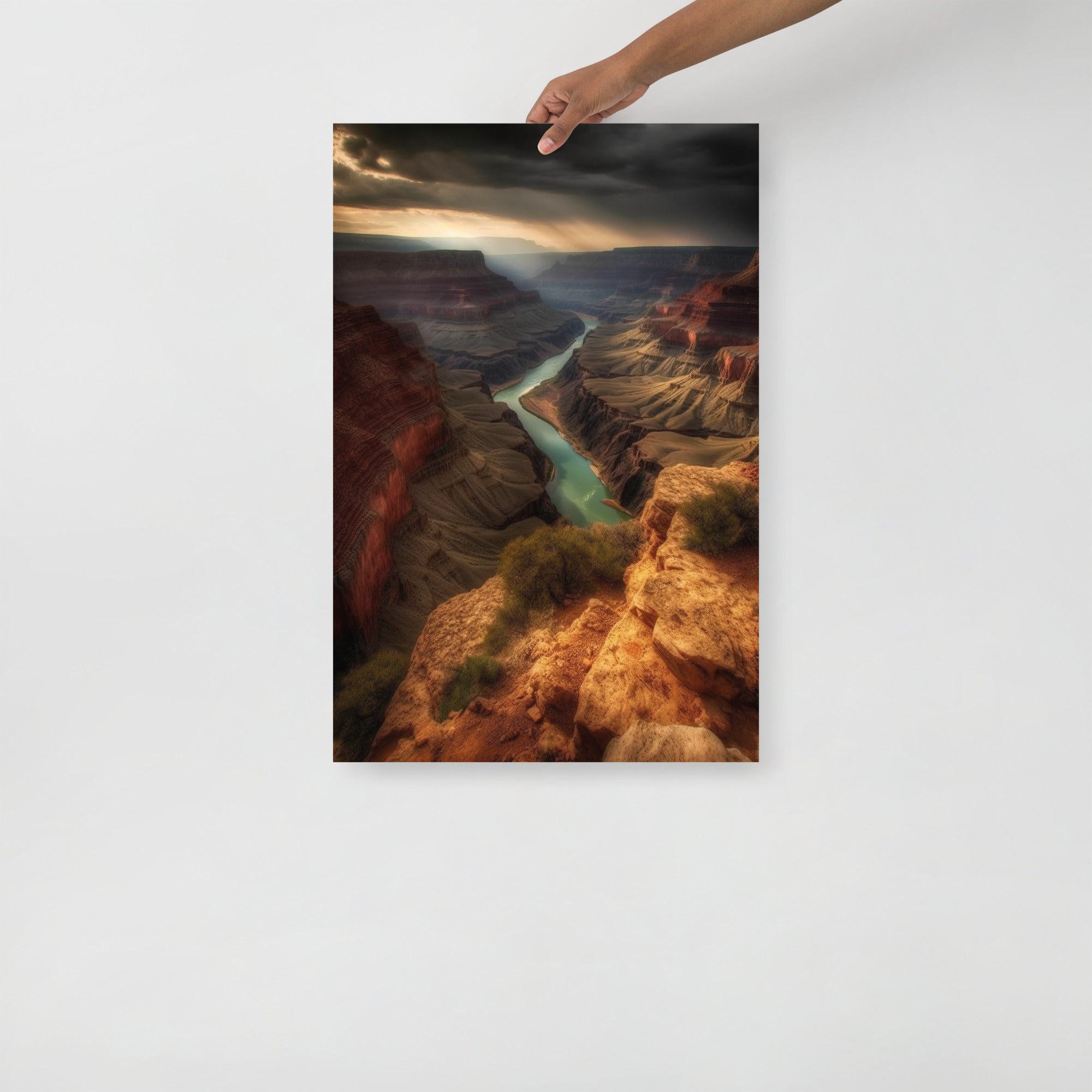 Breathtaking Grand Canyon Landscape Art Poster by Visual Verse - Image 2