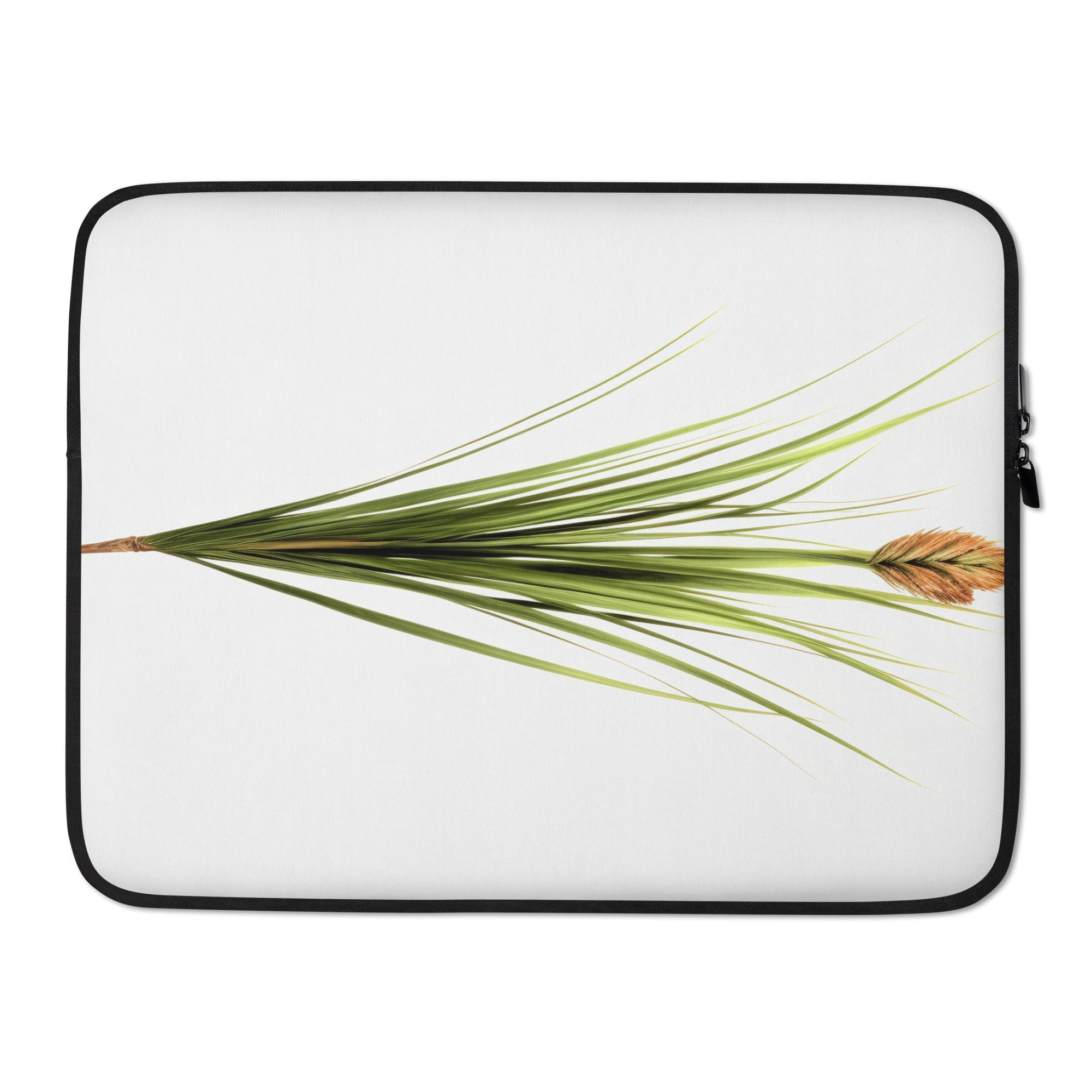 Bristleleaf Sedge Flower Laptop Sleeve by Visual Verse - Image 1