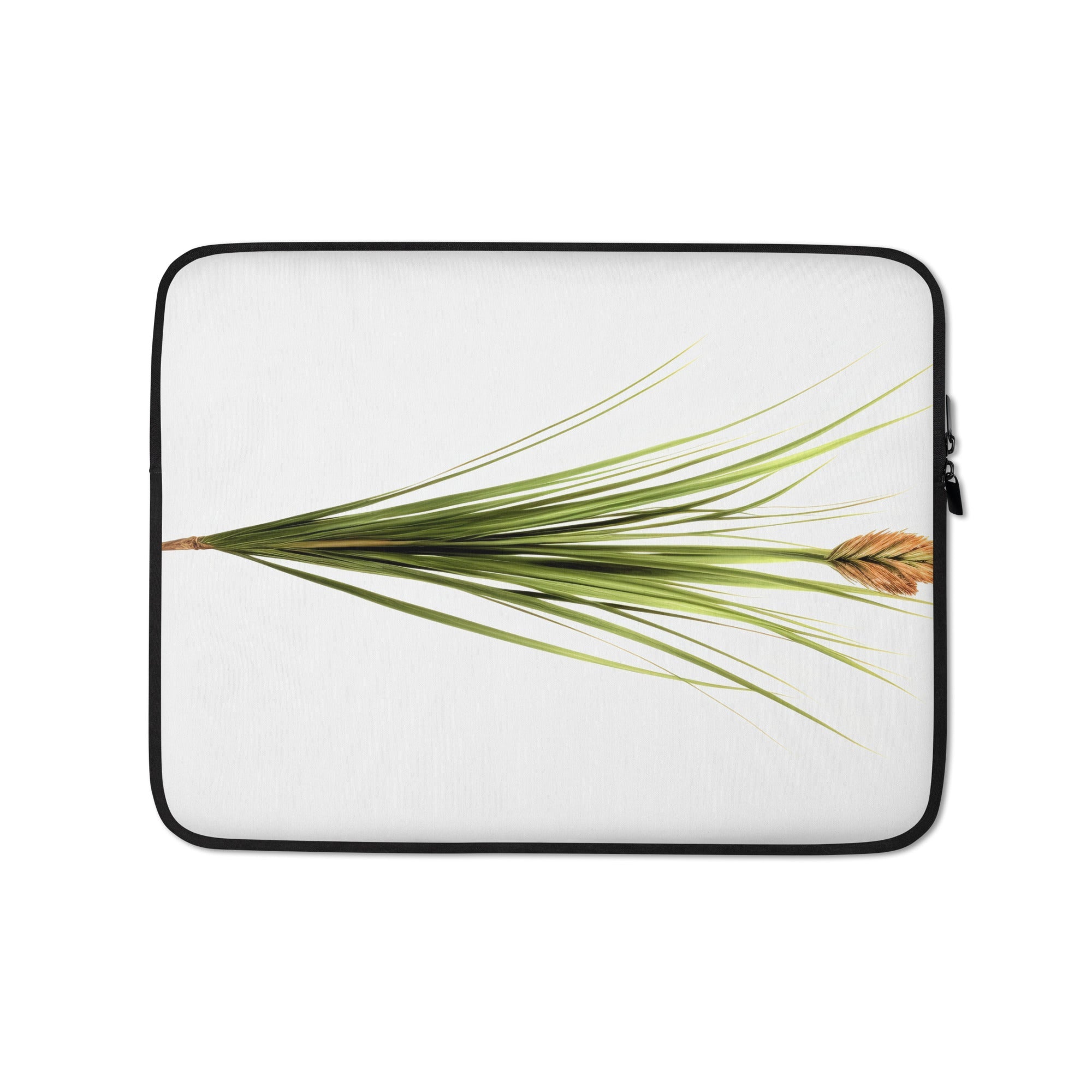 Bristleleaf Sedge Flower Laptop Sleeve by Visual Verse - Image 2