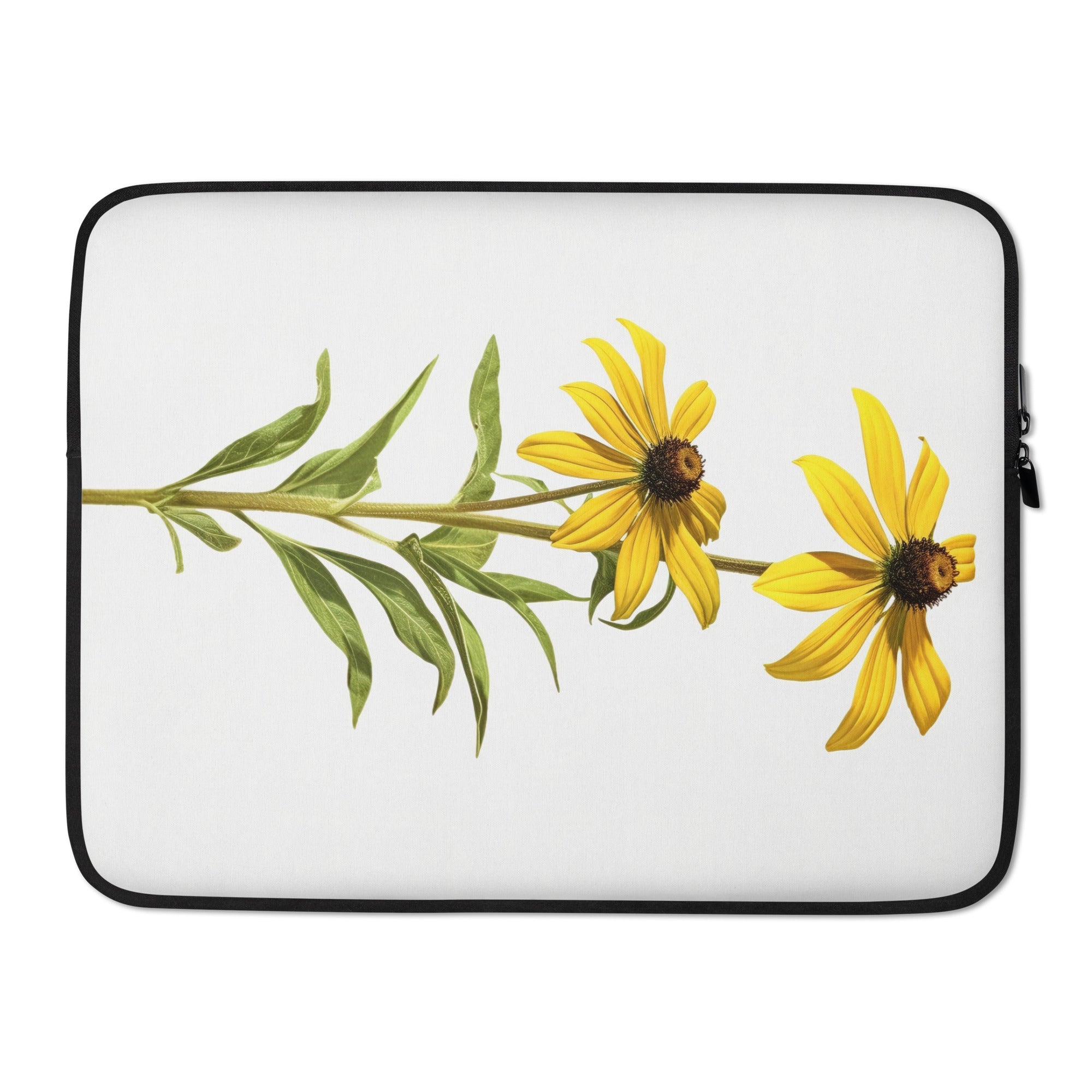 Brown-Eyed Susan Flower Laptop Sleeve by Visual Verse - Image 1