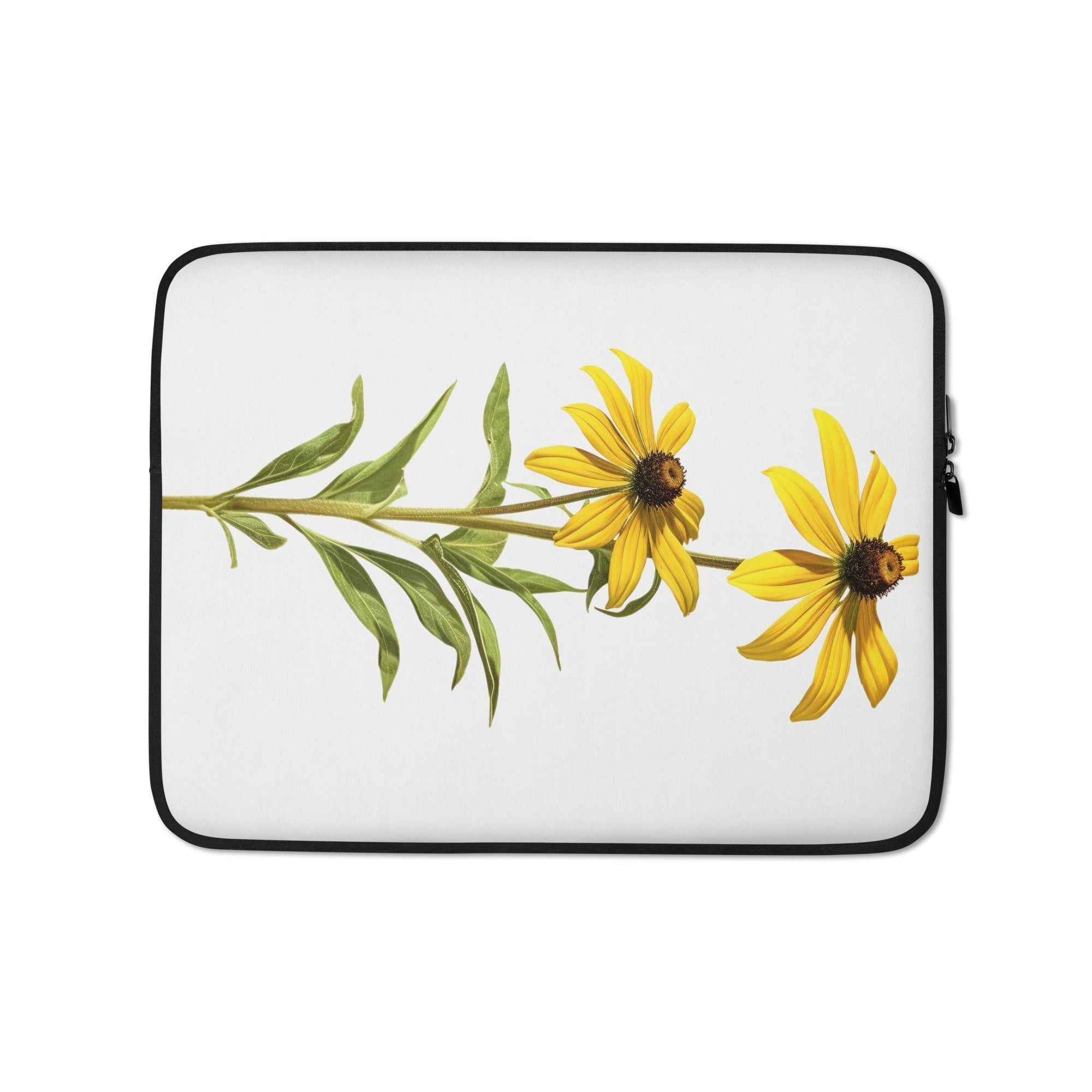 Brown-Eyed Susan Flower Laptop Sleeve by Visual Verse - Image 2