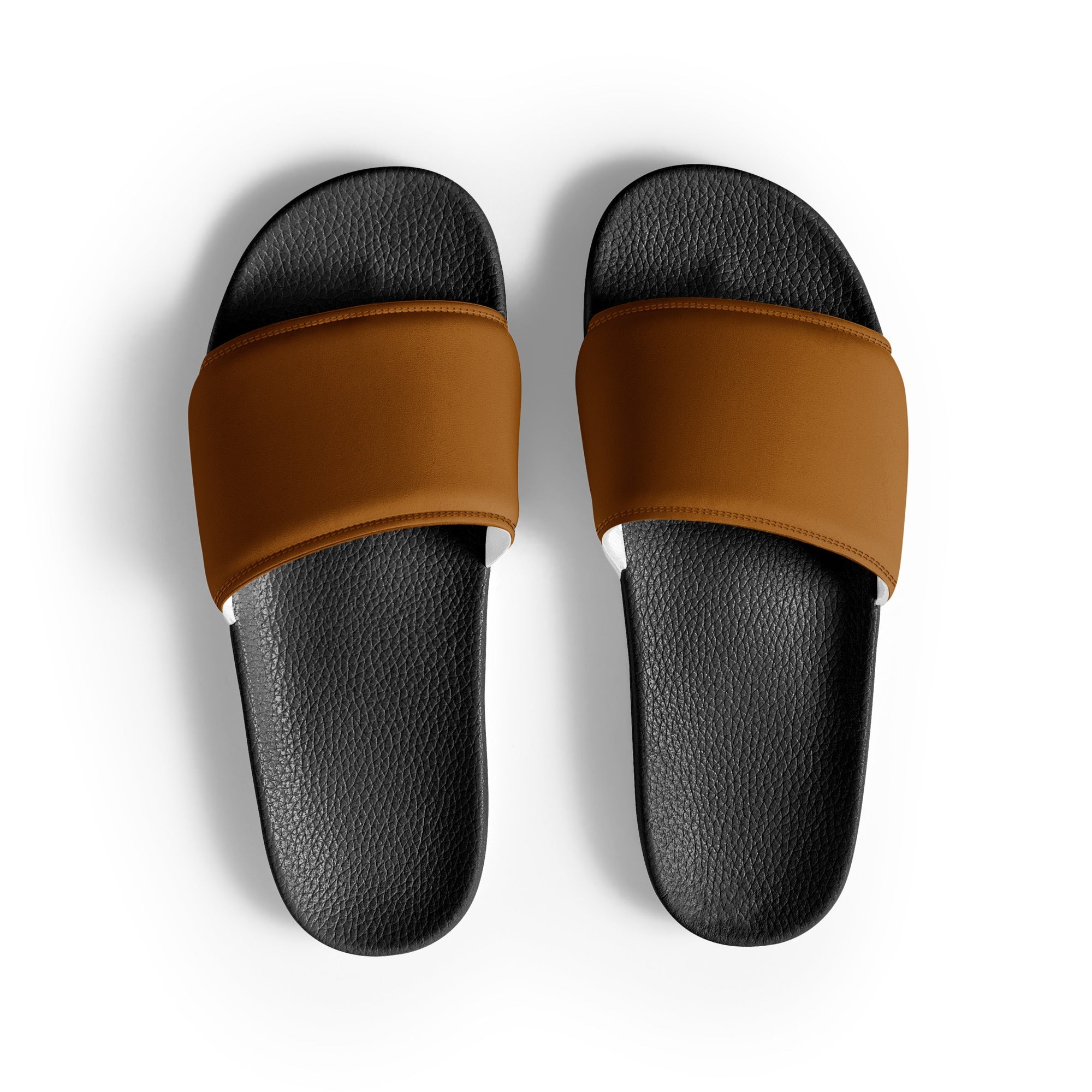 Brownie Color Men's Slides by Visual Verse - Image 1