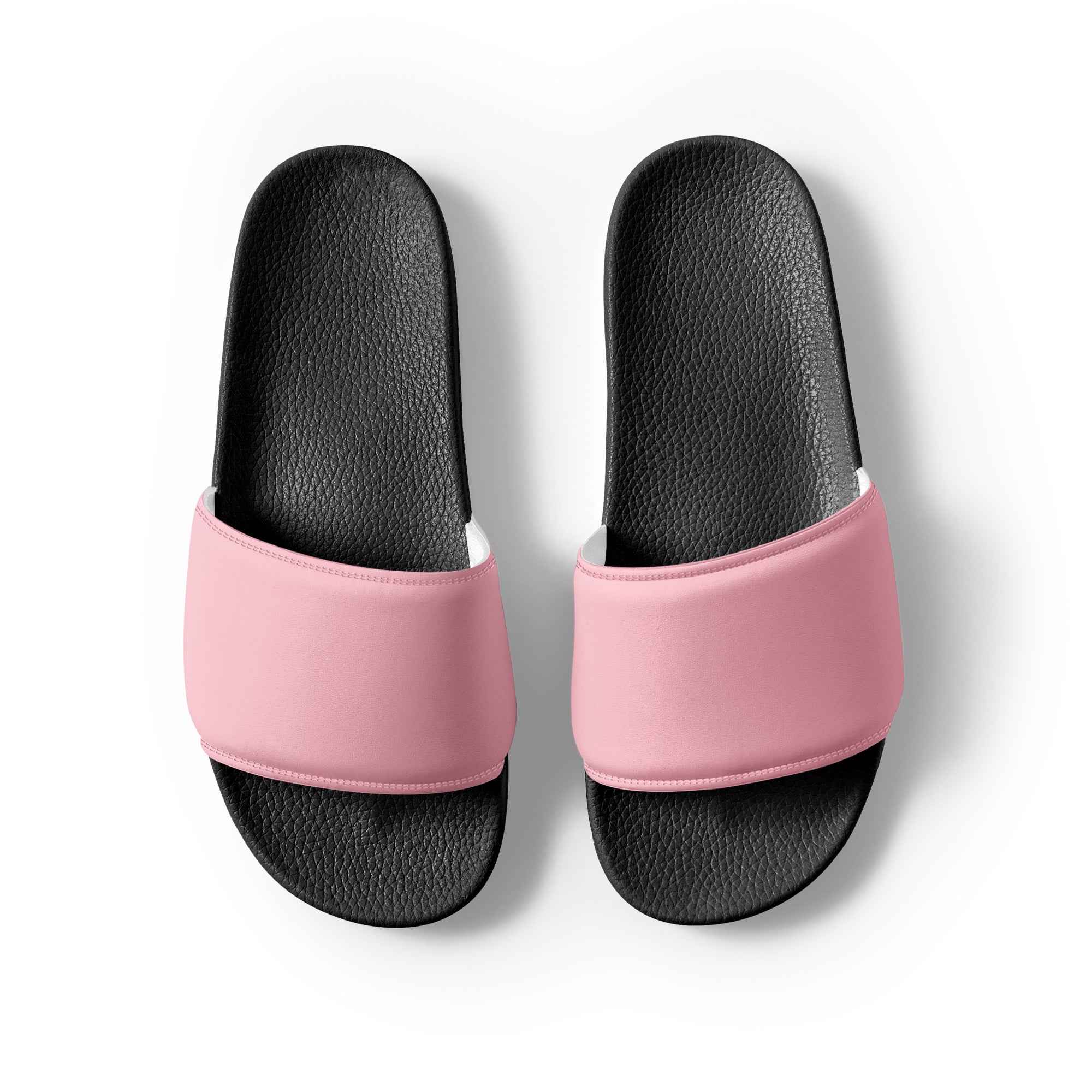 Bubble Gum Color Men's Slides by Visual Verse - Image 2