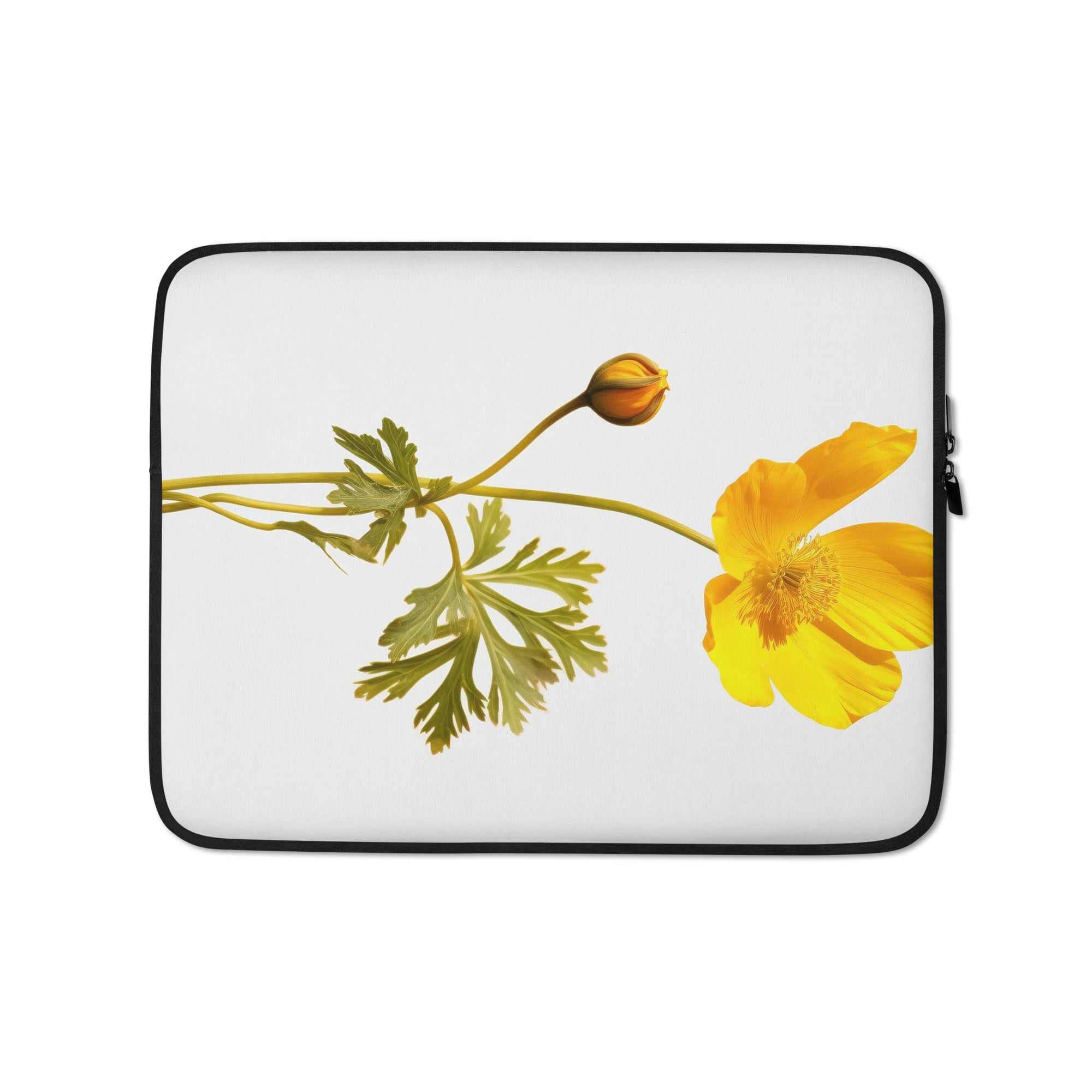 Buttercup Flower Laptop Sleeve by Visual Verse - Image 2