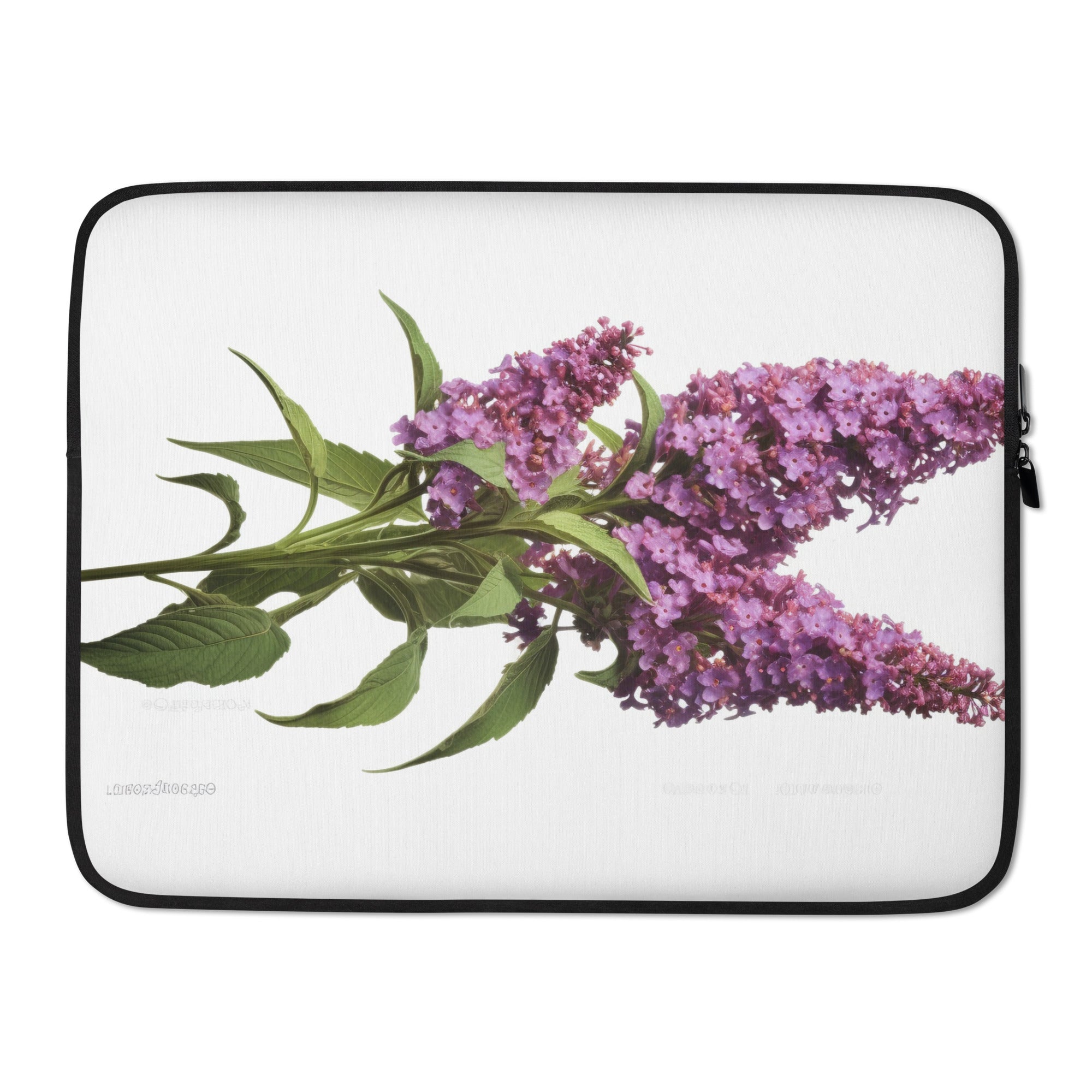 Butterfly Bush Flower Laptop Sleeve by Visual Verse - Image 1