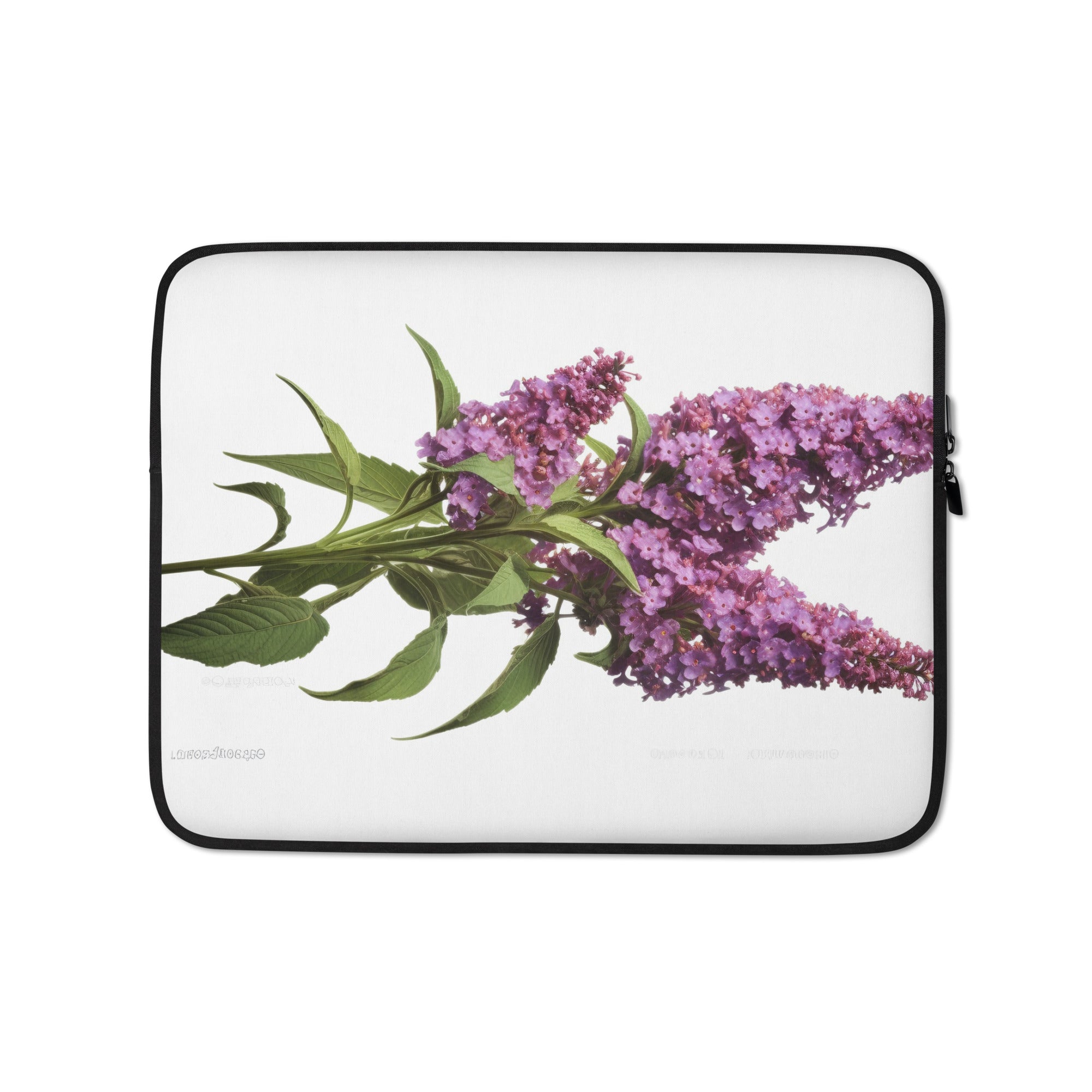 Butterfly Bush Flower Laptop Sleeve by Visual Verse - Image 2