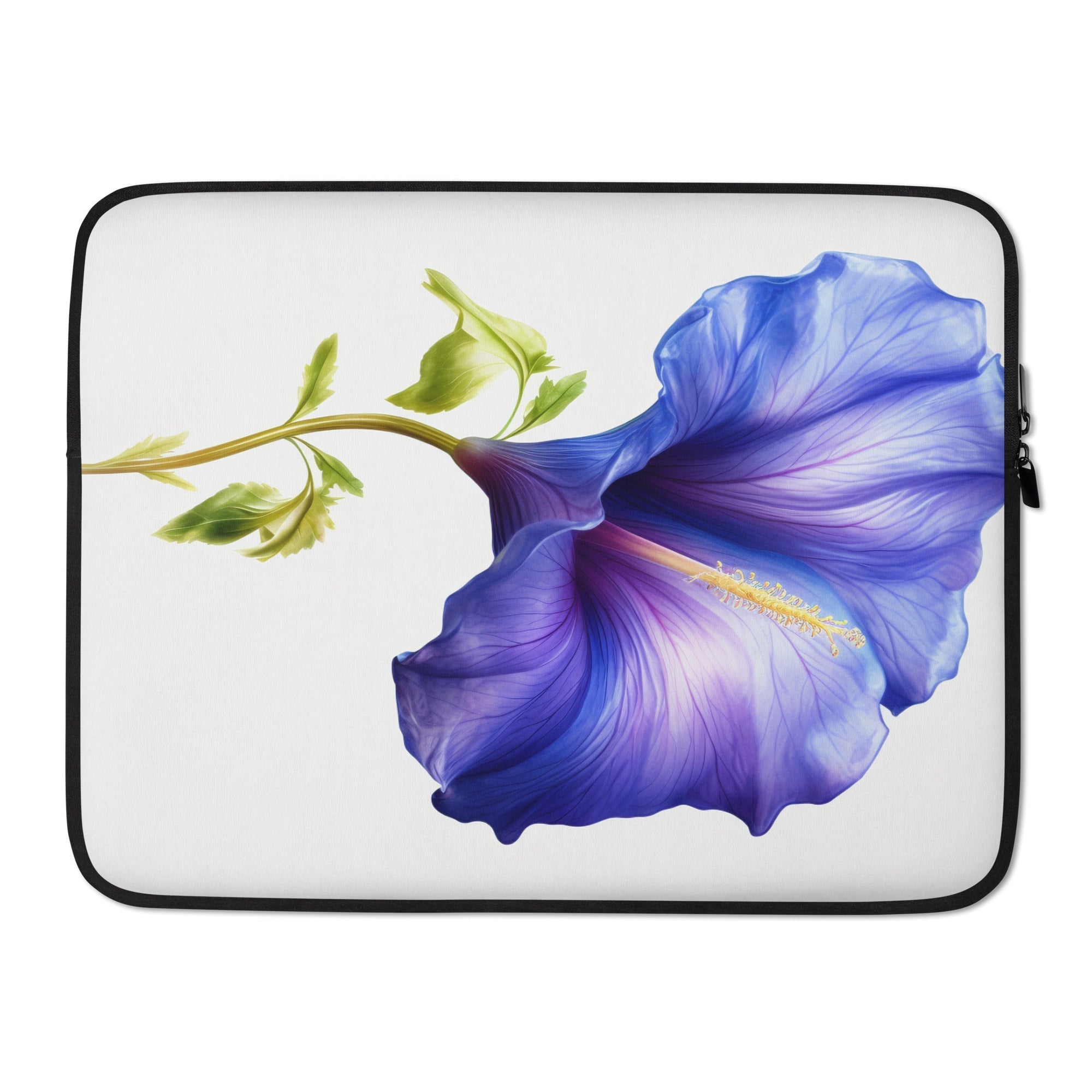 Butterfly Pea Flower Laptop Sleeve by Visual Verse - Image 1