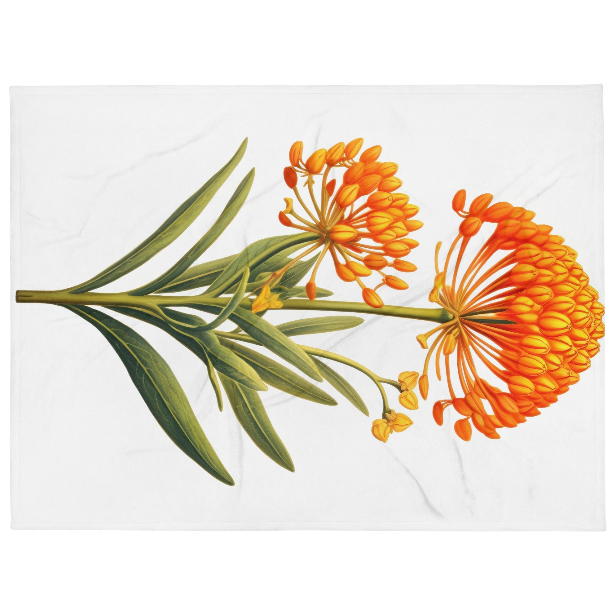 Butterfly Weed Flower Blanket by Visual Verse - Image 1