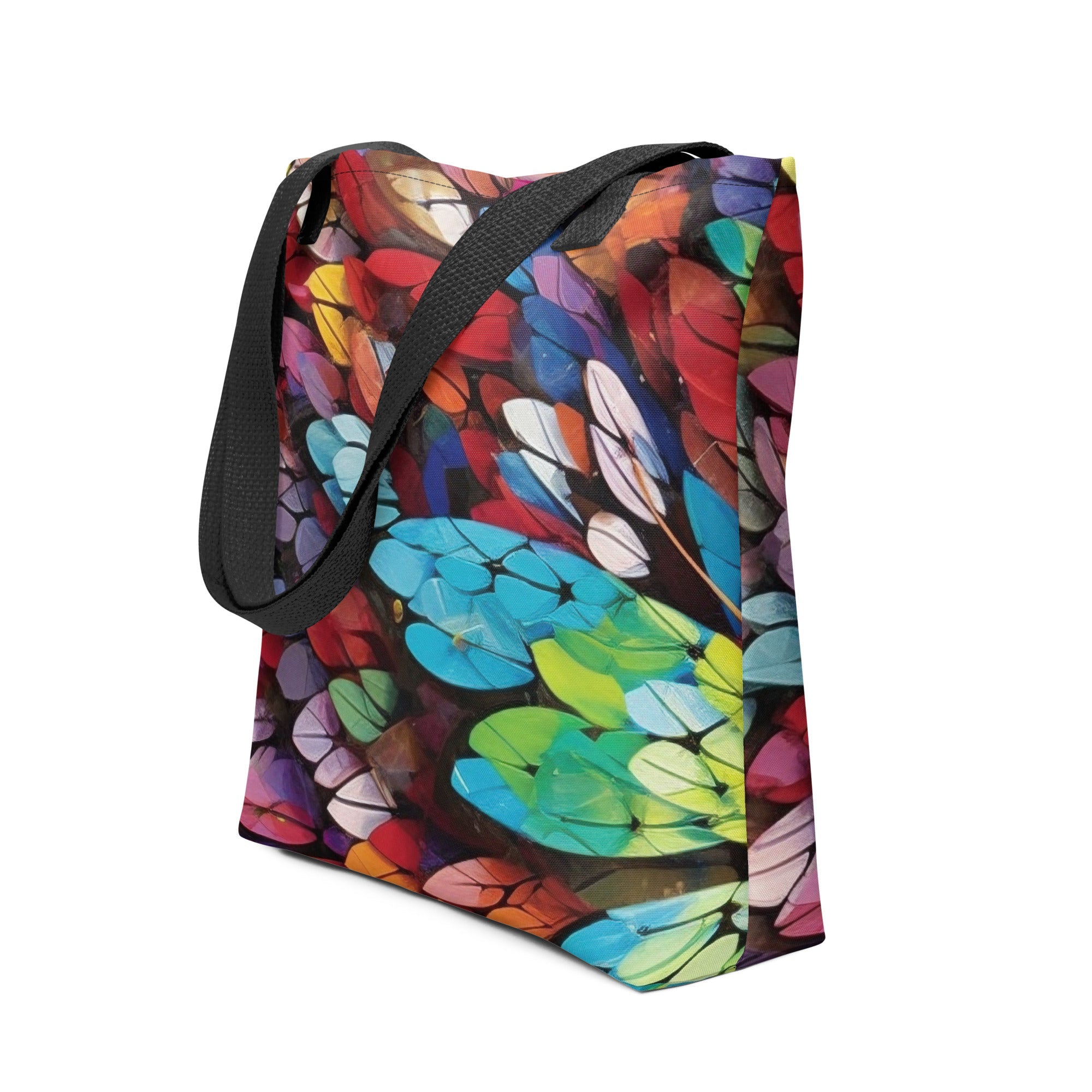 Butterfly Wings Up Close Tote Bag - Draw Inspiration by Visual Verse - Image 1