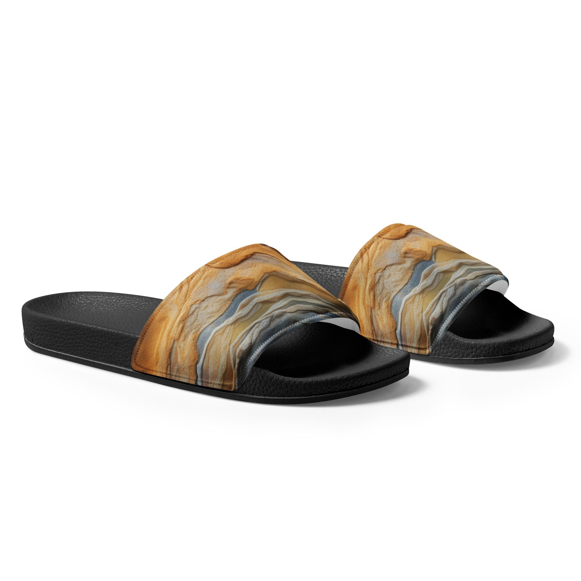 Calcite Rock Men's Slides by Visual Verse - Image 4