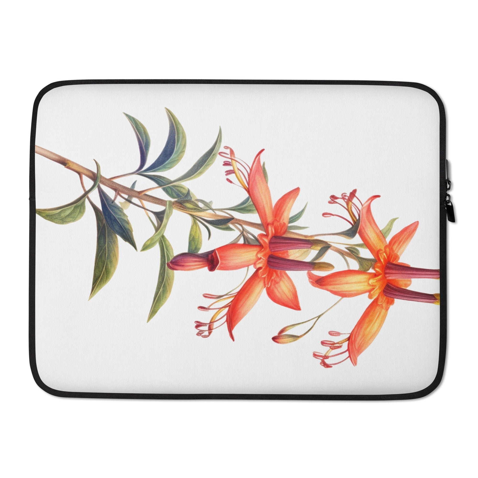 California Fuchsia Flower Laptop Sleeve by Visual Verse - Image 1