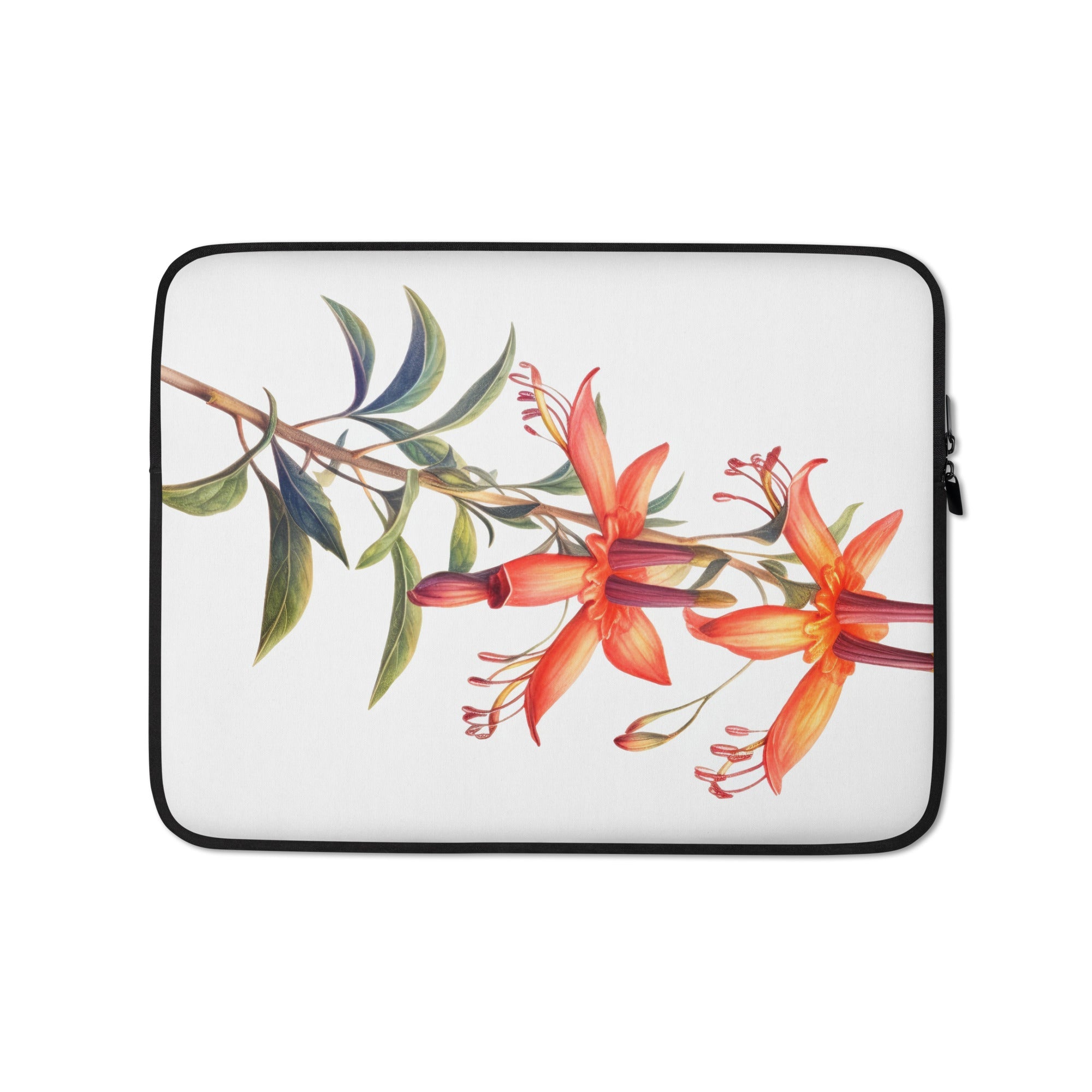 California Fuchsia Flower Laptop Sleeve by Visual Verse - Image 2