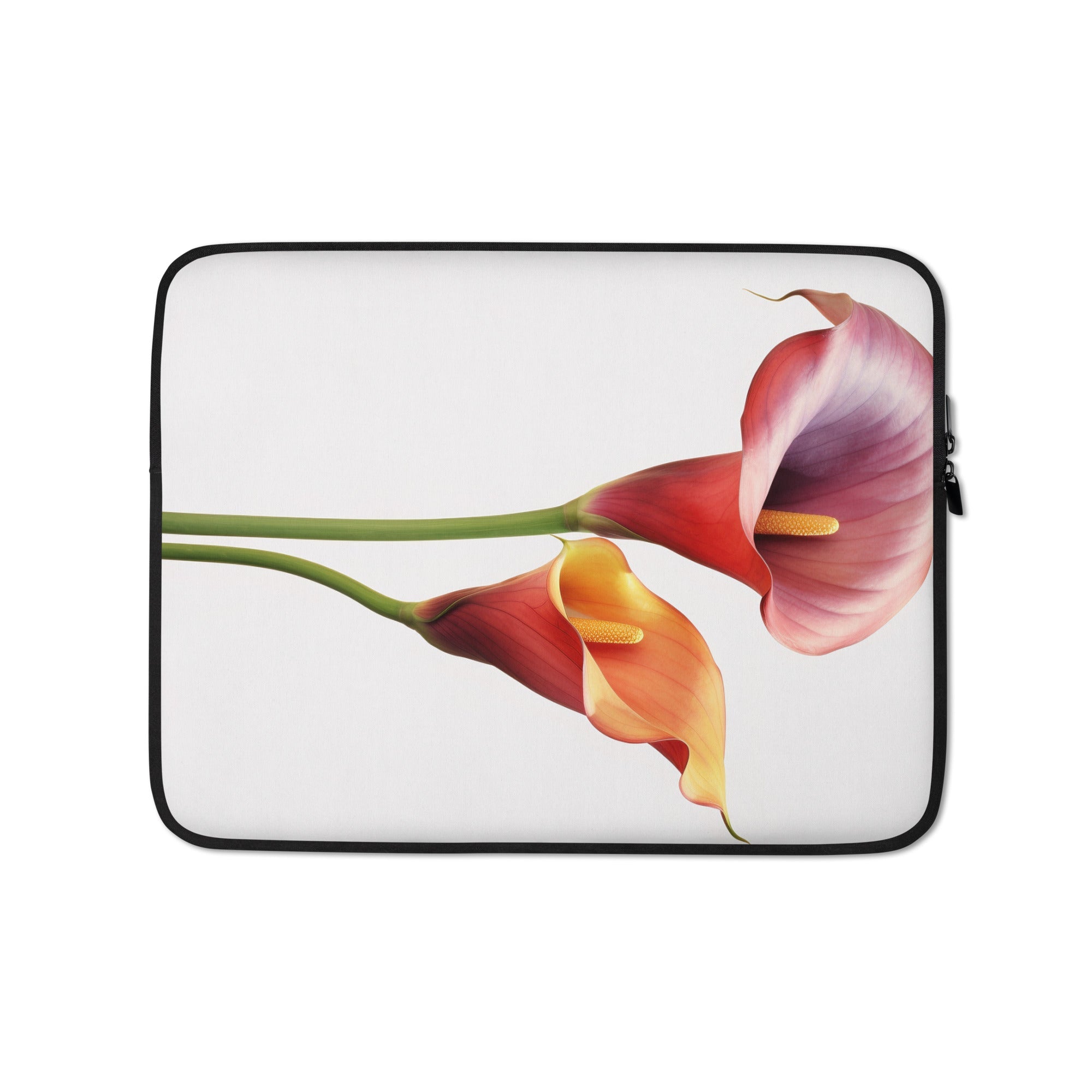 Calla Lily Flower Laptop Sleeve by Visual Verse - Image 2