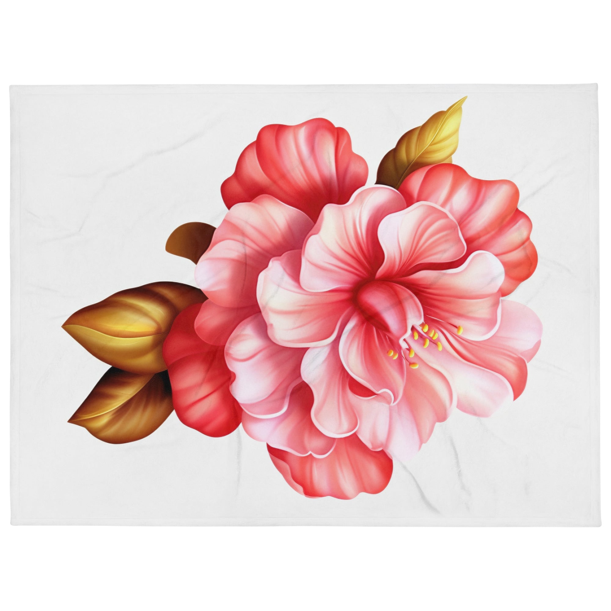 Camellia Flower Blanket by Visual Verse - Image 1