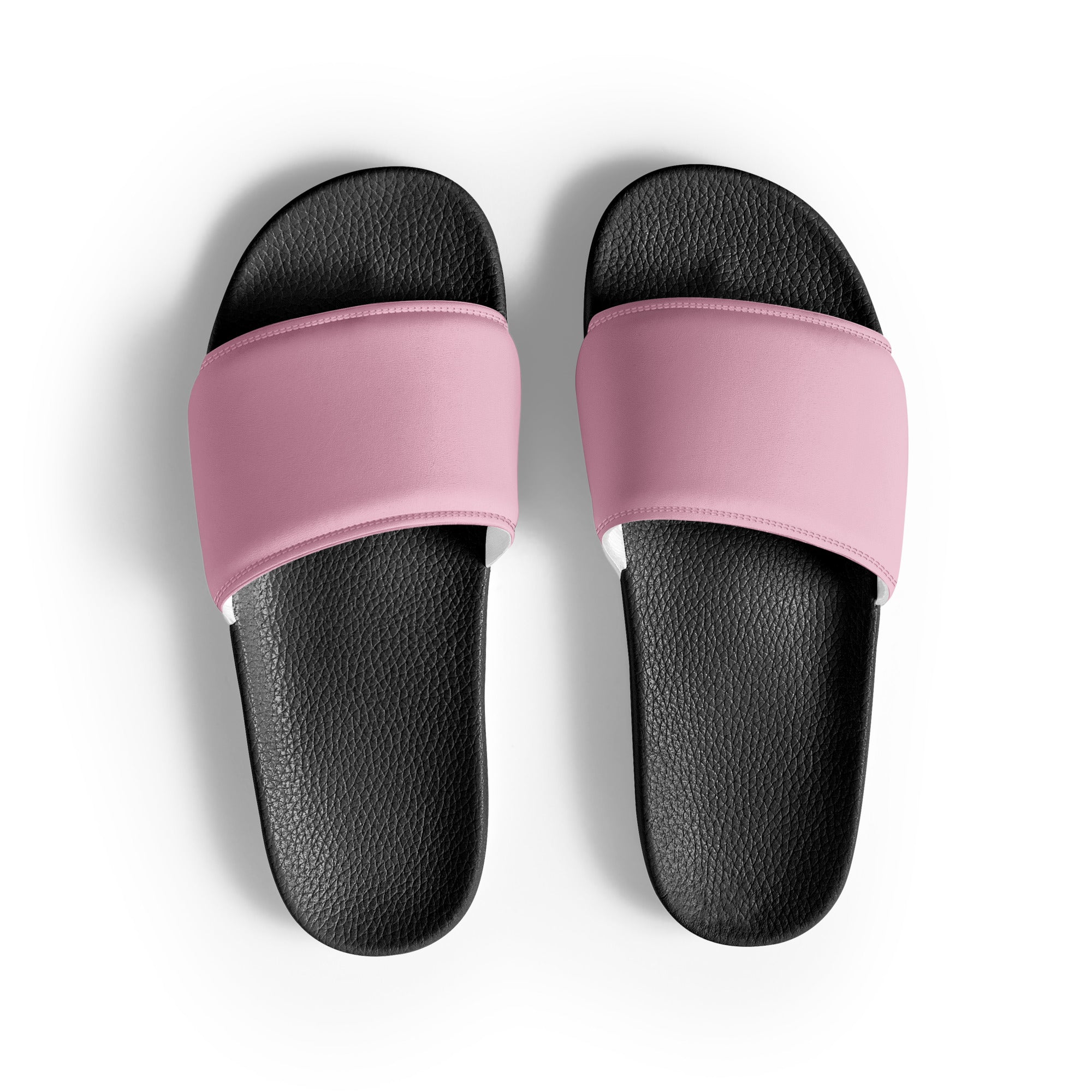 Cameo Pink Color Men's Slides by Visual Verse - Image 1