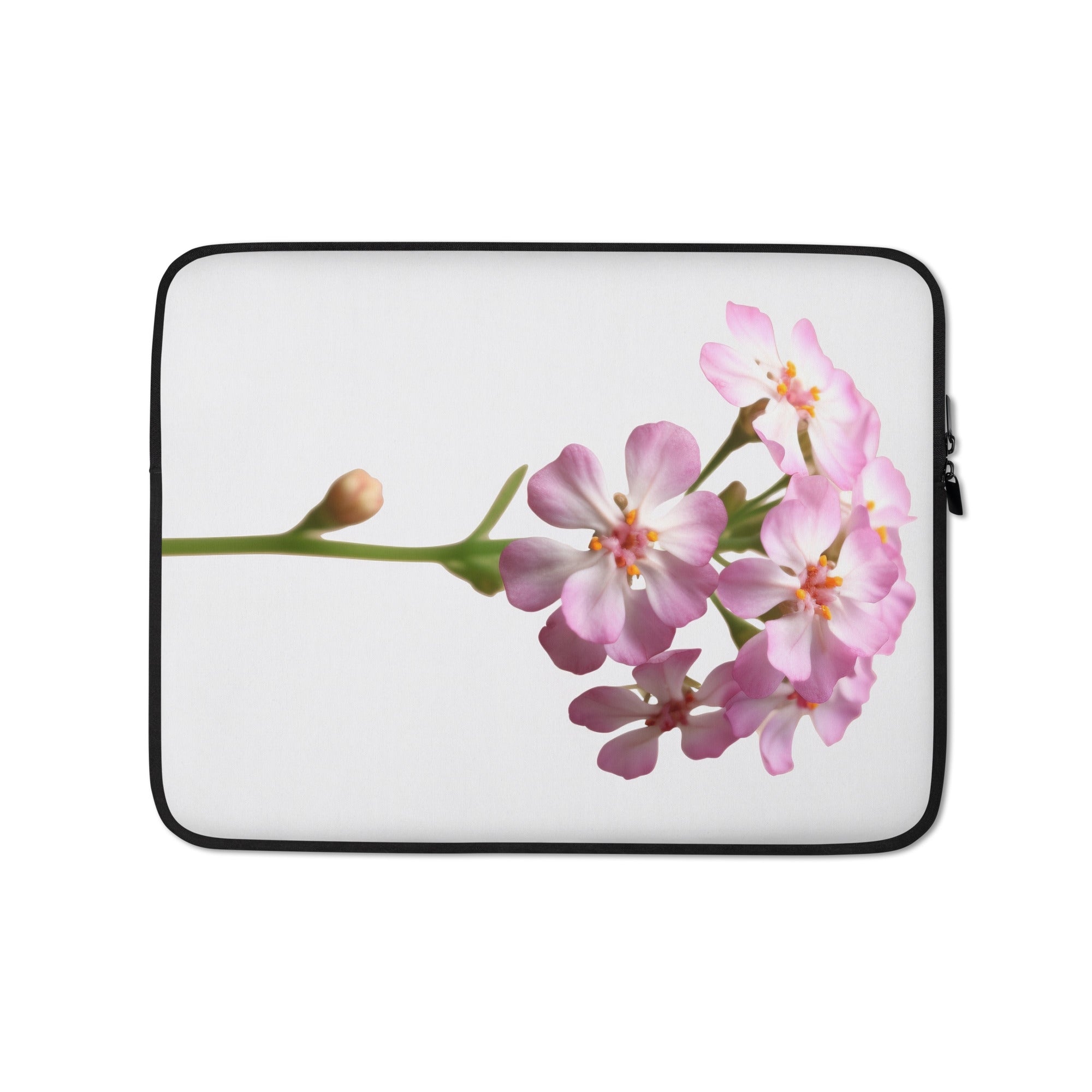 Candytuft Flower Laptop Sleeve by Visual Verse - Image 2