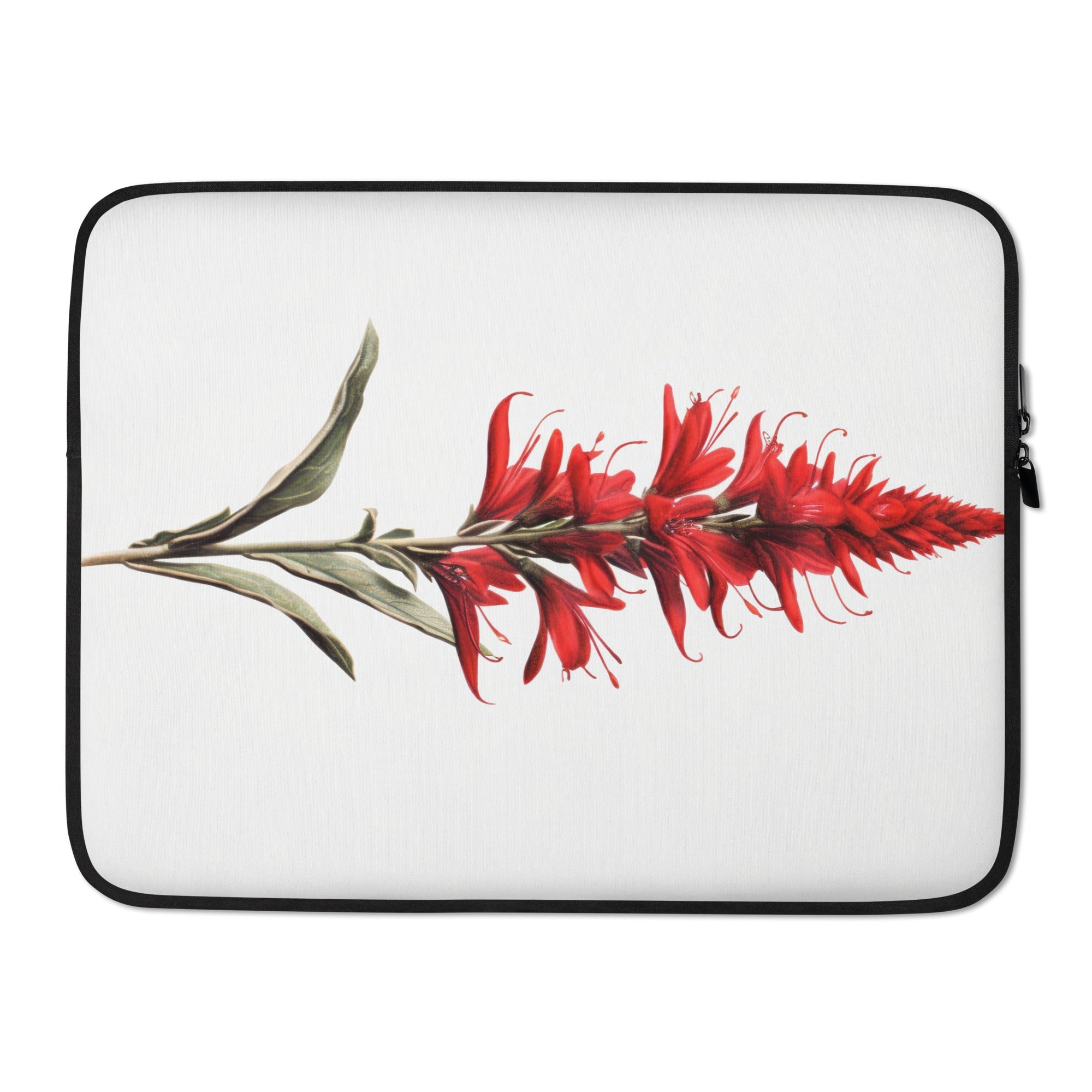 Cardinal Flower Laptop Sleeve by Visual Verse - Image 1