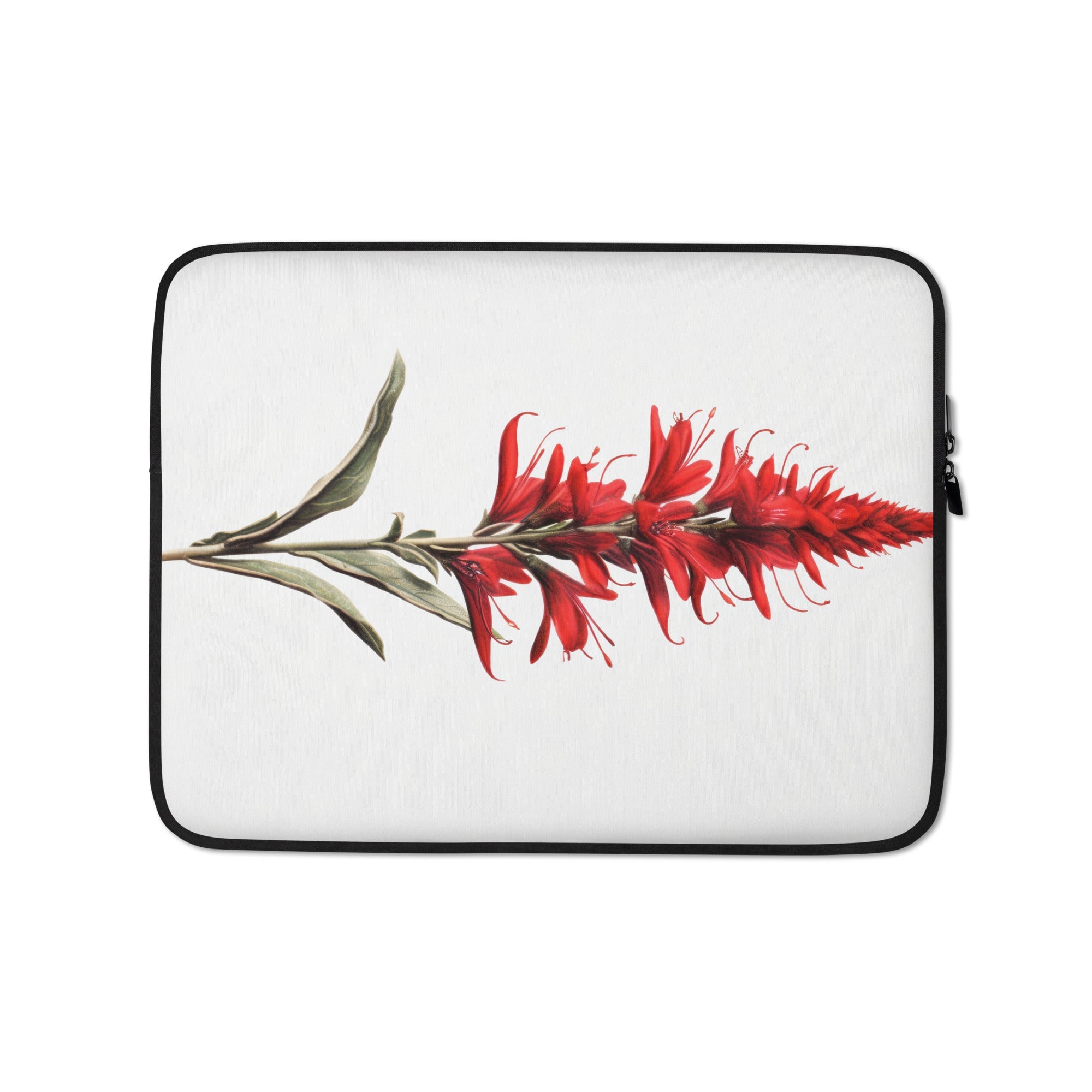 Cardinal Flower Laptop Sleeve by Visual Verse - Image 2