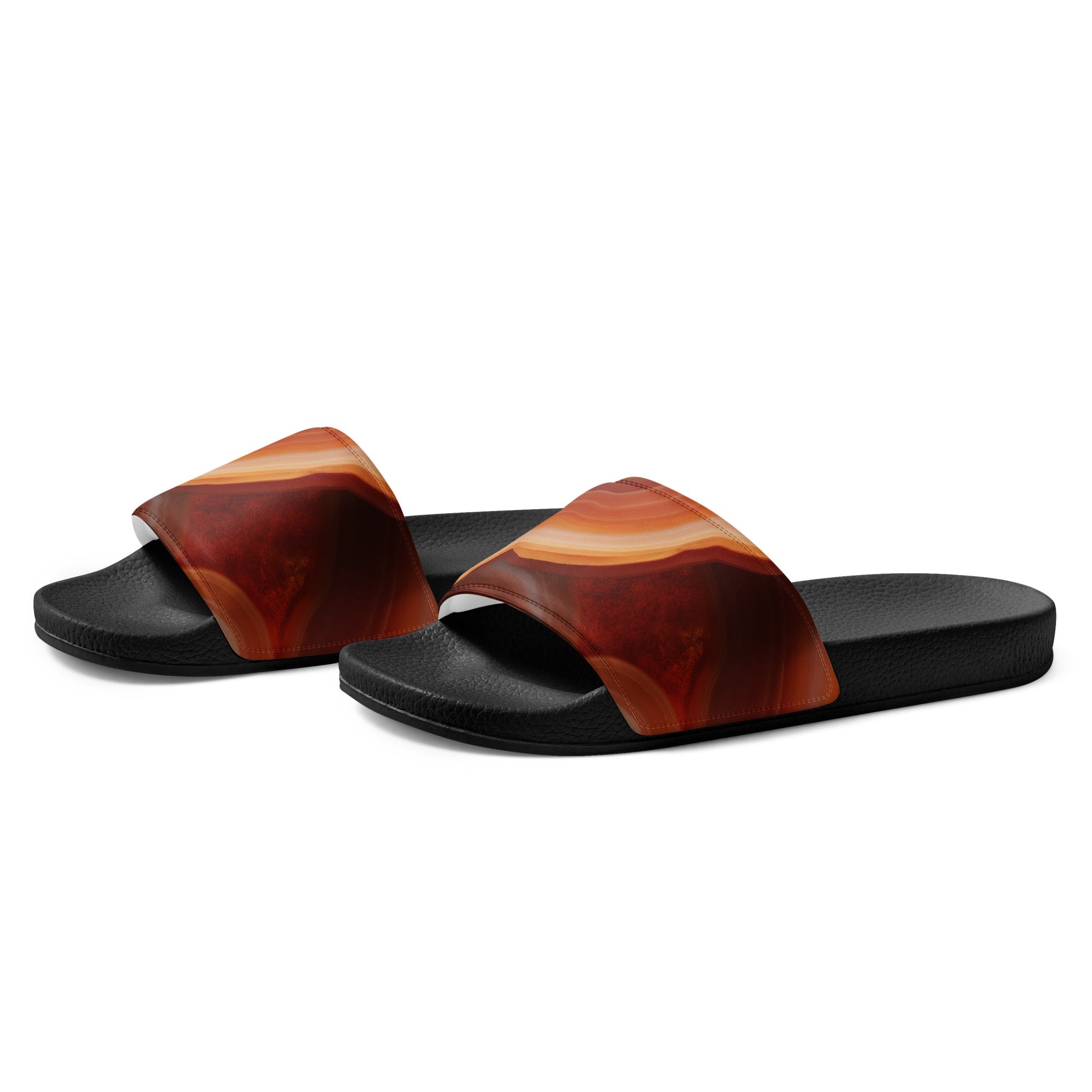 Carnelian Rock Men's Slides by Visual Verse - Image 3