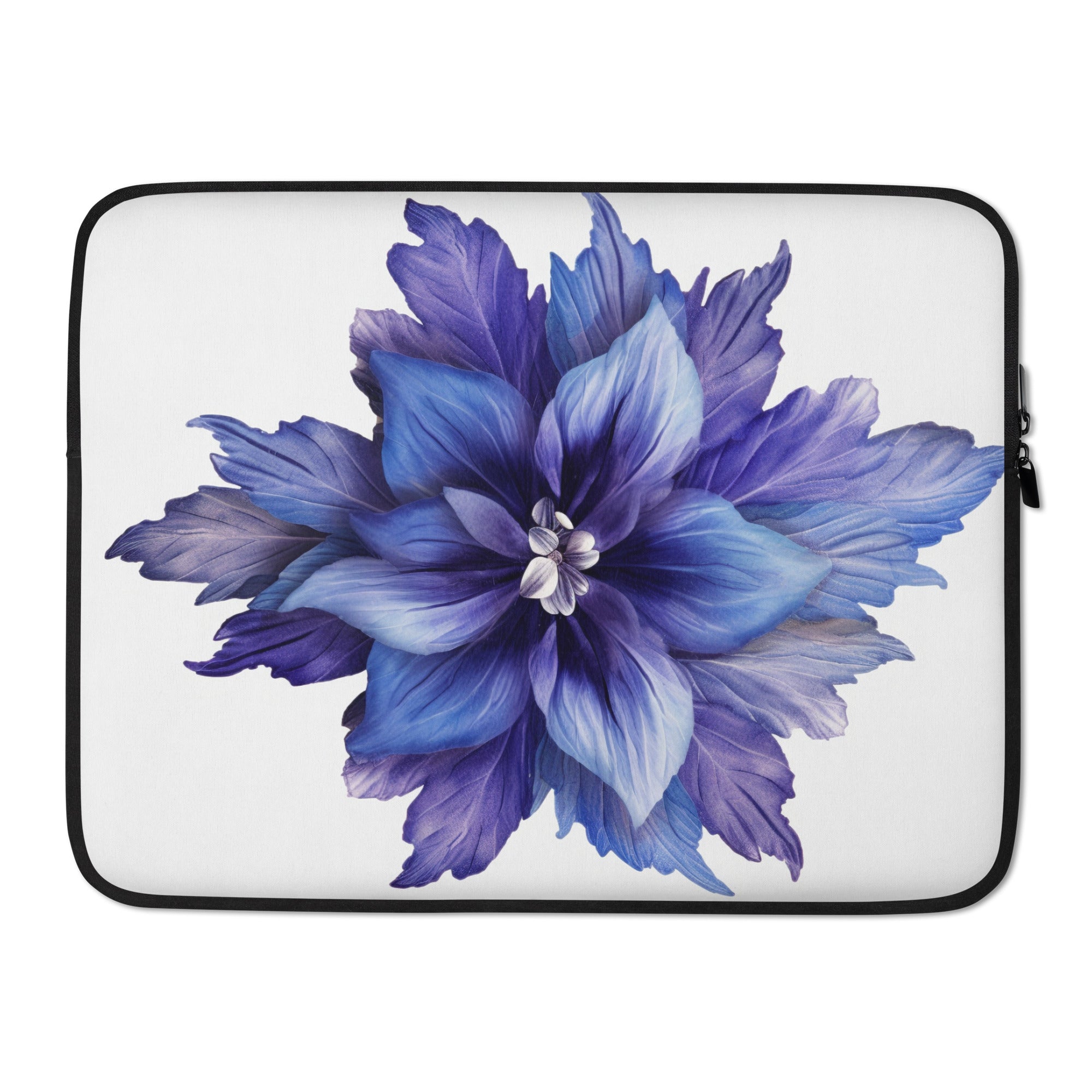 Carpet Bugleweed Flower Laptop Sleeve by Visual Verse - Image 1