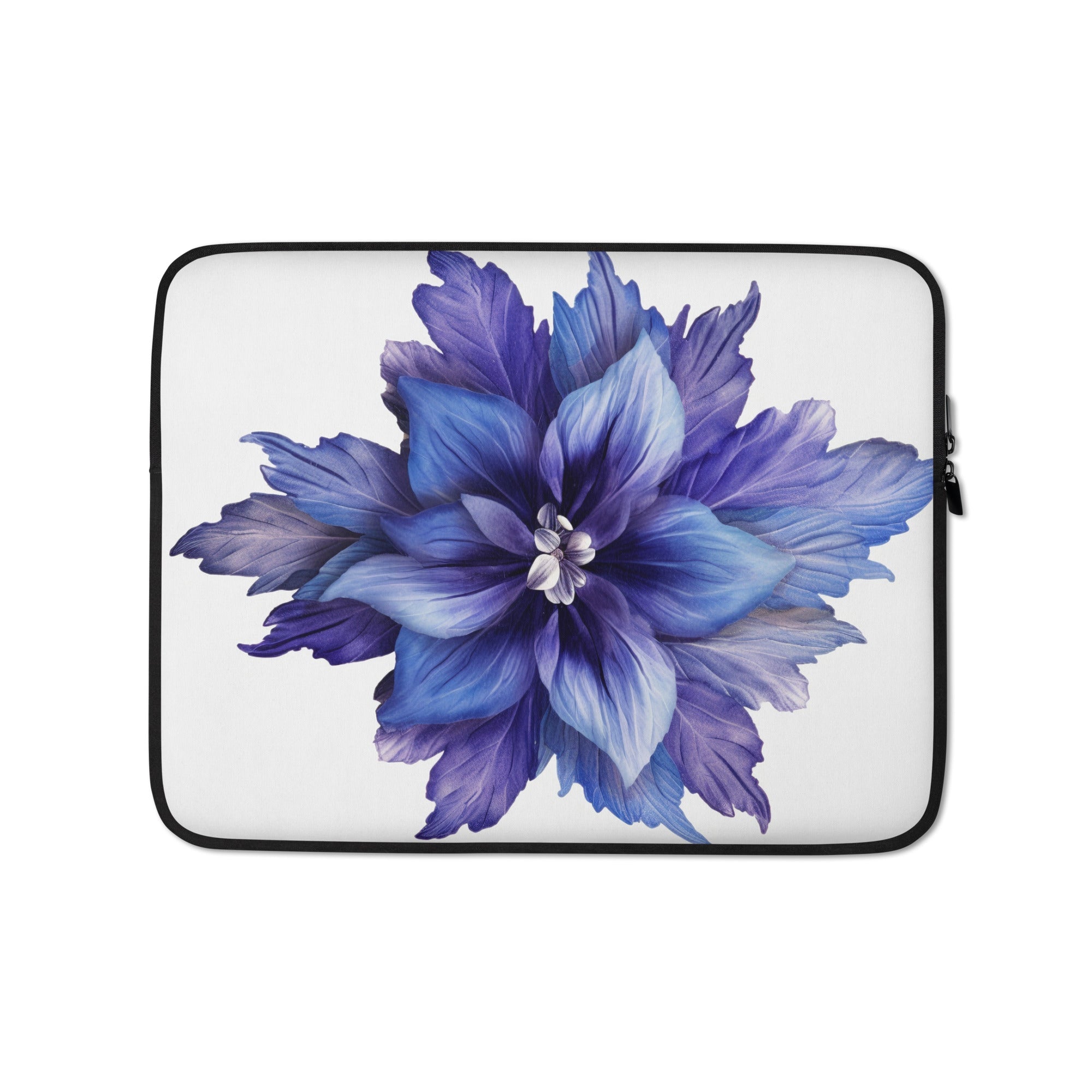 Carpet Bugleweed Flower Laptop Sleeve by Visual Verse - Image 2