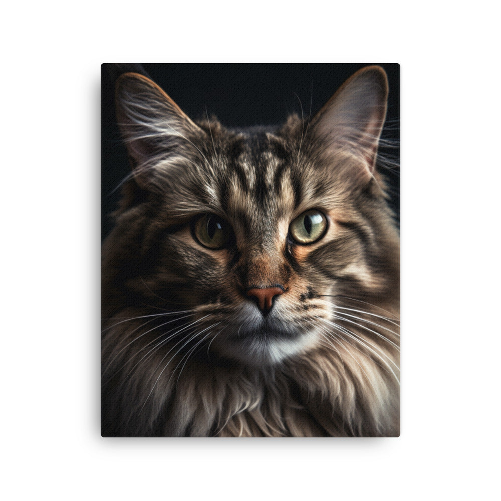 Cat Stare Thin Canvas by Visual Verse - Image 4