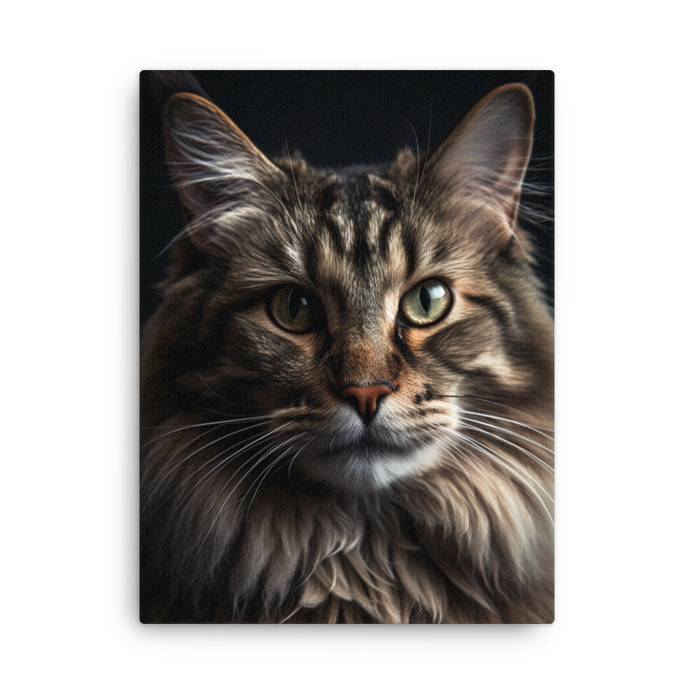 Cat Stare Thin Canvas by Visual Verse - Image 5