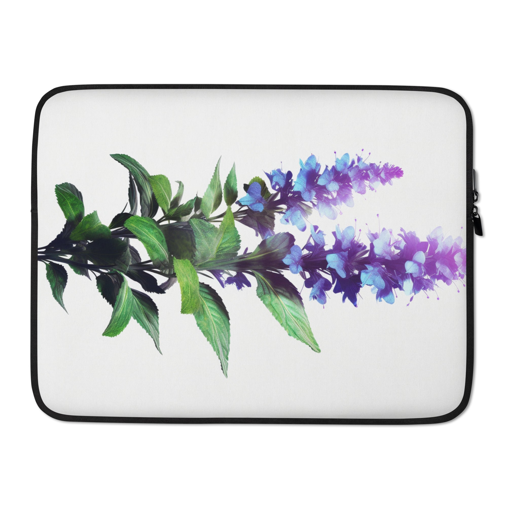 Catmint Flower Laptop Sleeve by Visual Verse - Image 1