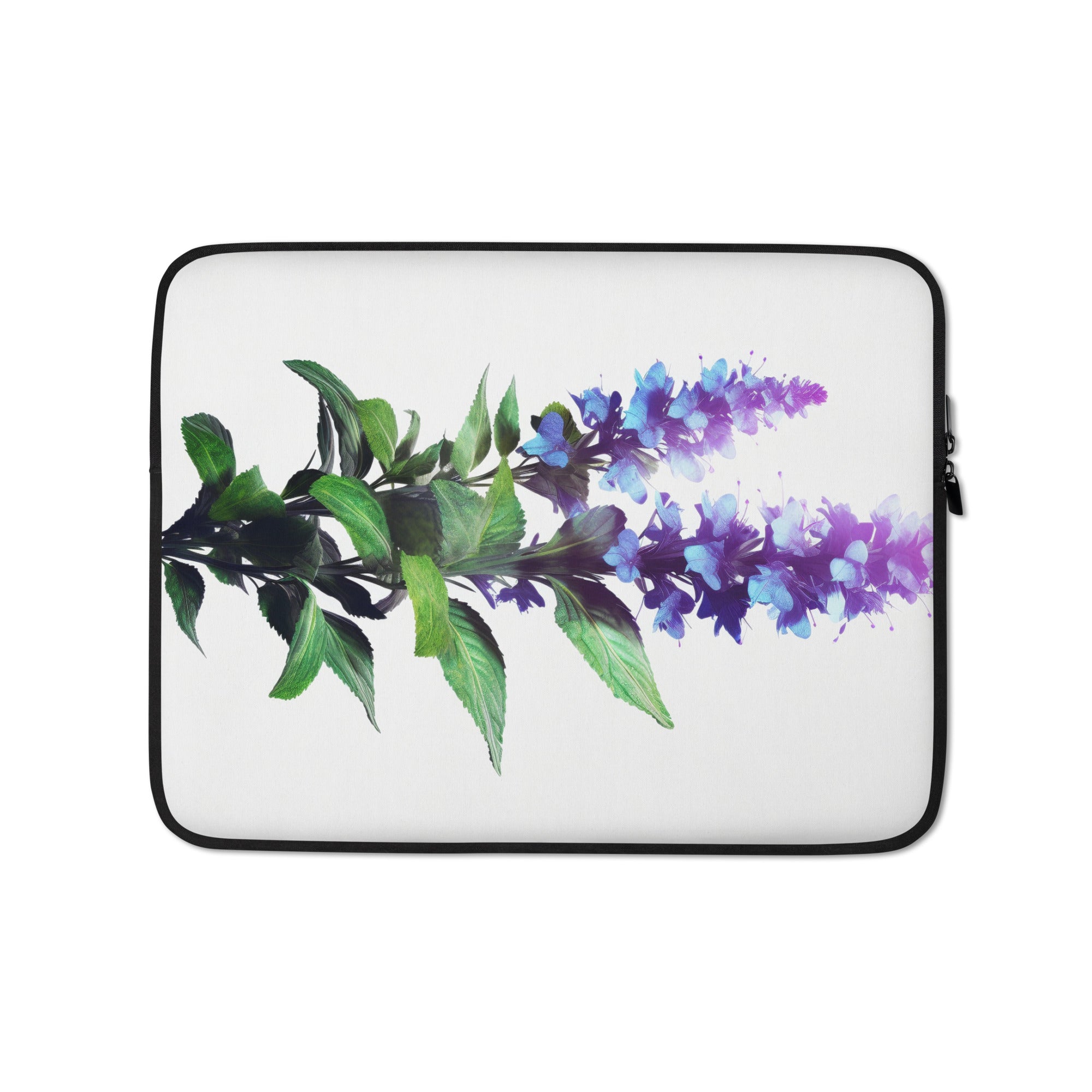 Catmint Flower Laptop Sleeve by Visual Verse - Image 2