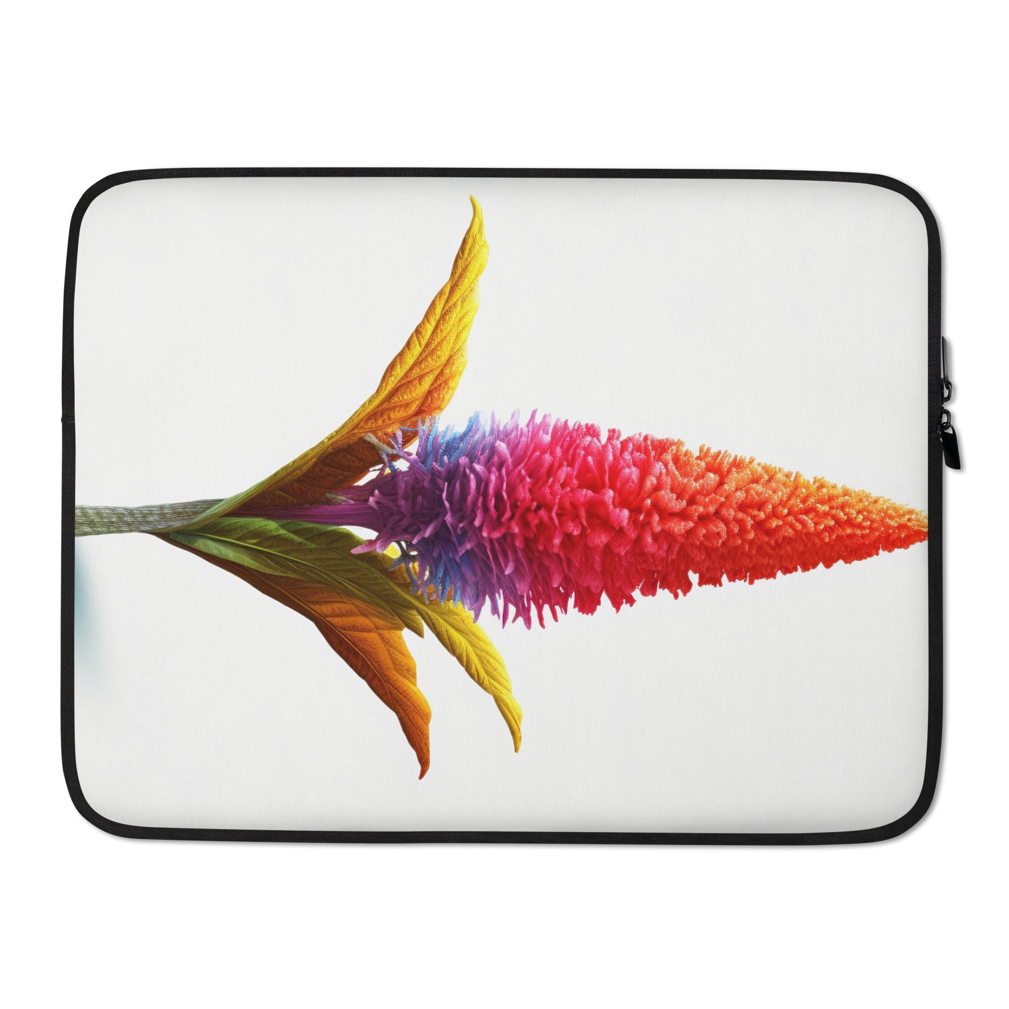 Celosia Flower Laptop Sleeve by Visual Verse - Image 1