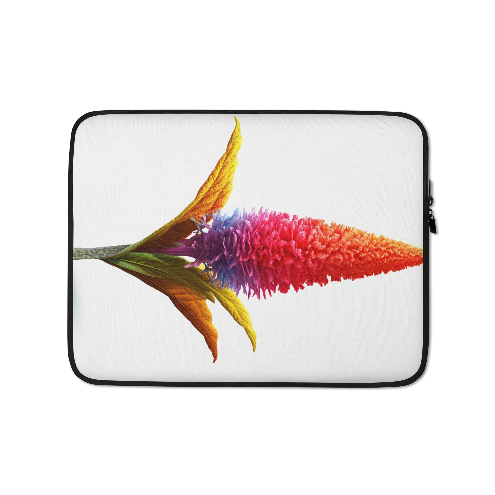 Celosia Flower Laptop Sleeve by Visual Verse - Image 2